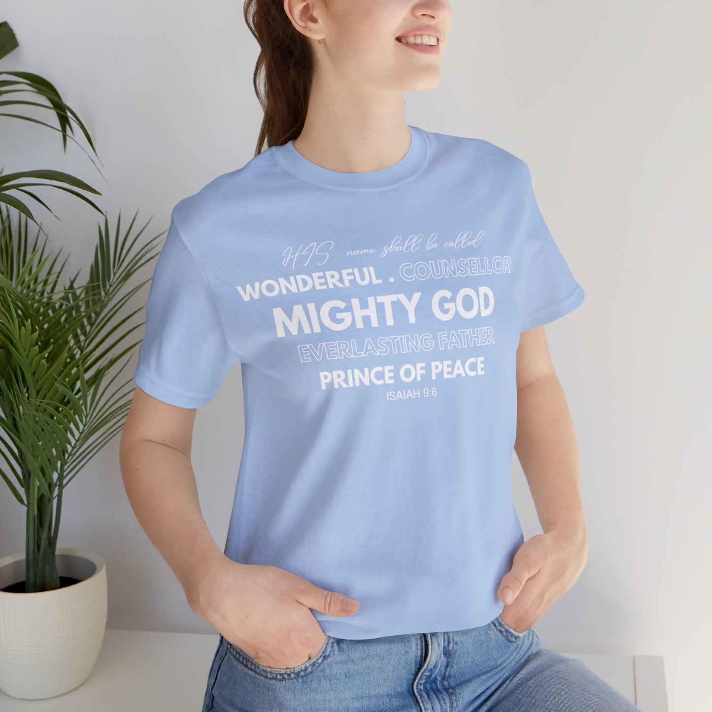 ISAIAH 9:6 Unisex Jersey Short Sleeve Tee
