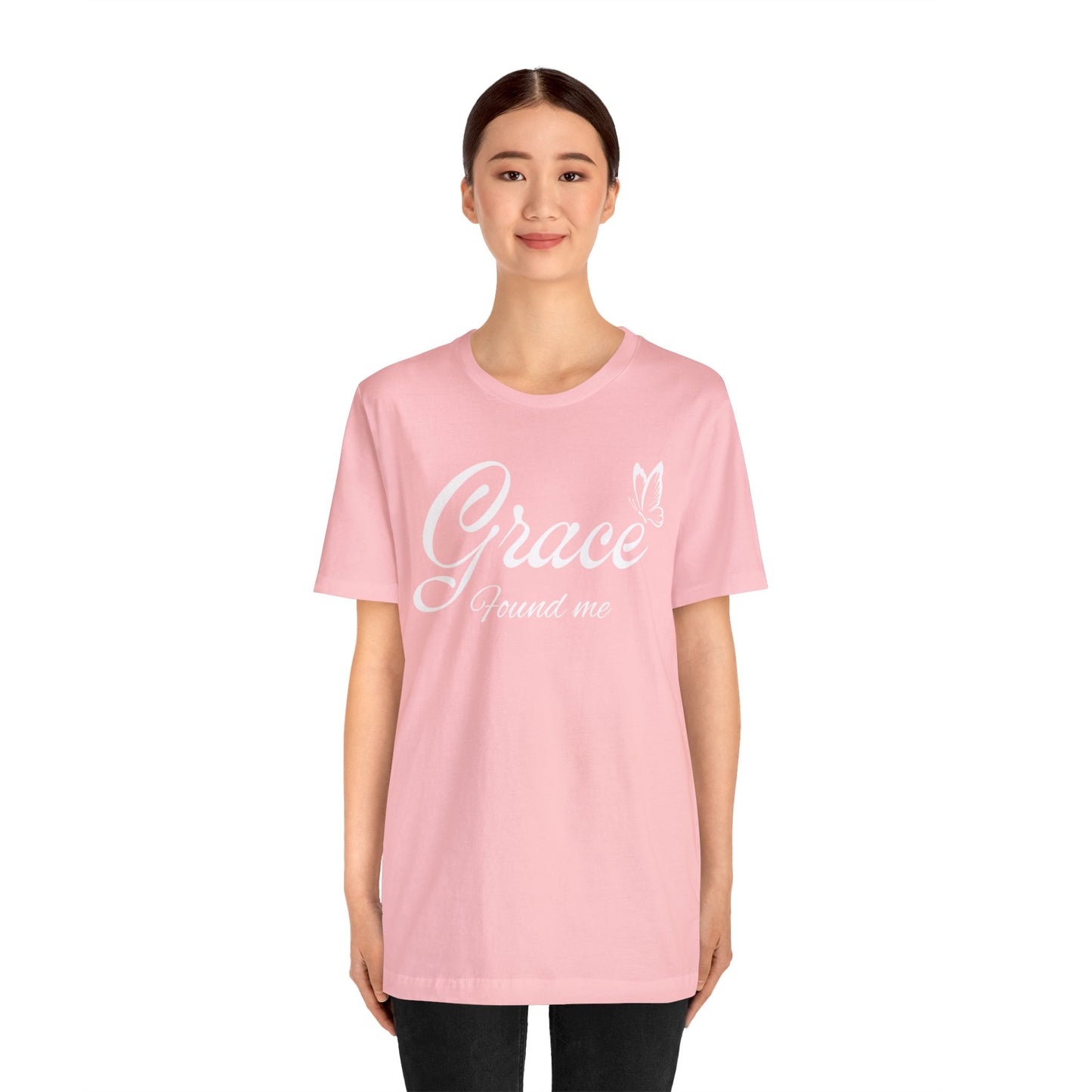 GRACE FOUND ME Unisex Jersey Short Sleeve Tee