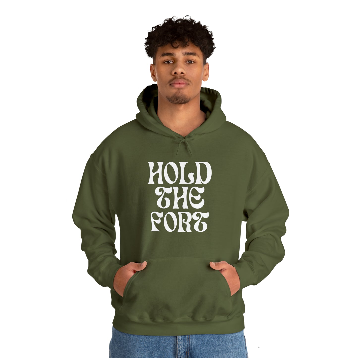 HOLD THE FORT Unisex Heavy Blend™ Hooded Sweatshirt