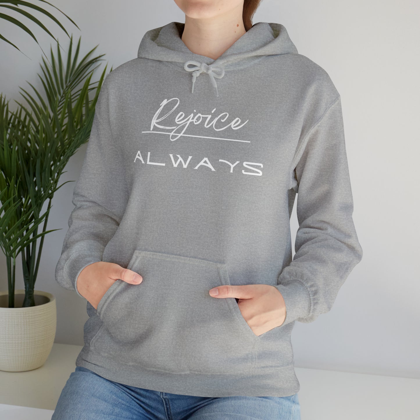 REJOICE ALWAYS Unisex Heavy Blend™ Hooded Sweatshirt