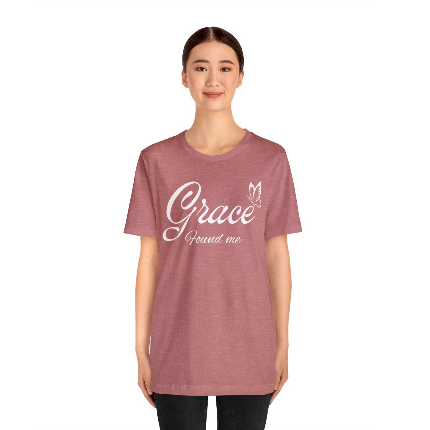 GRACE FOUND ME Unisex Jersey Short Sleeve Tee