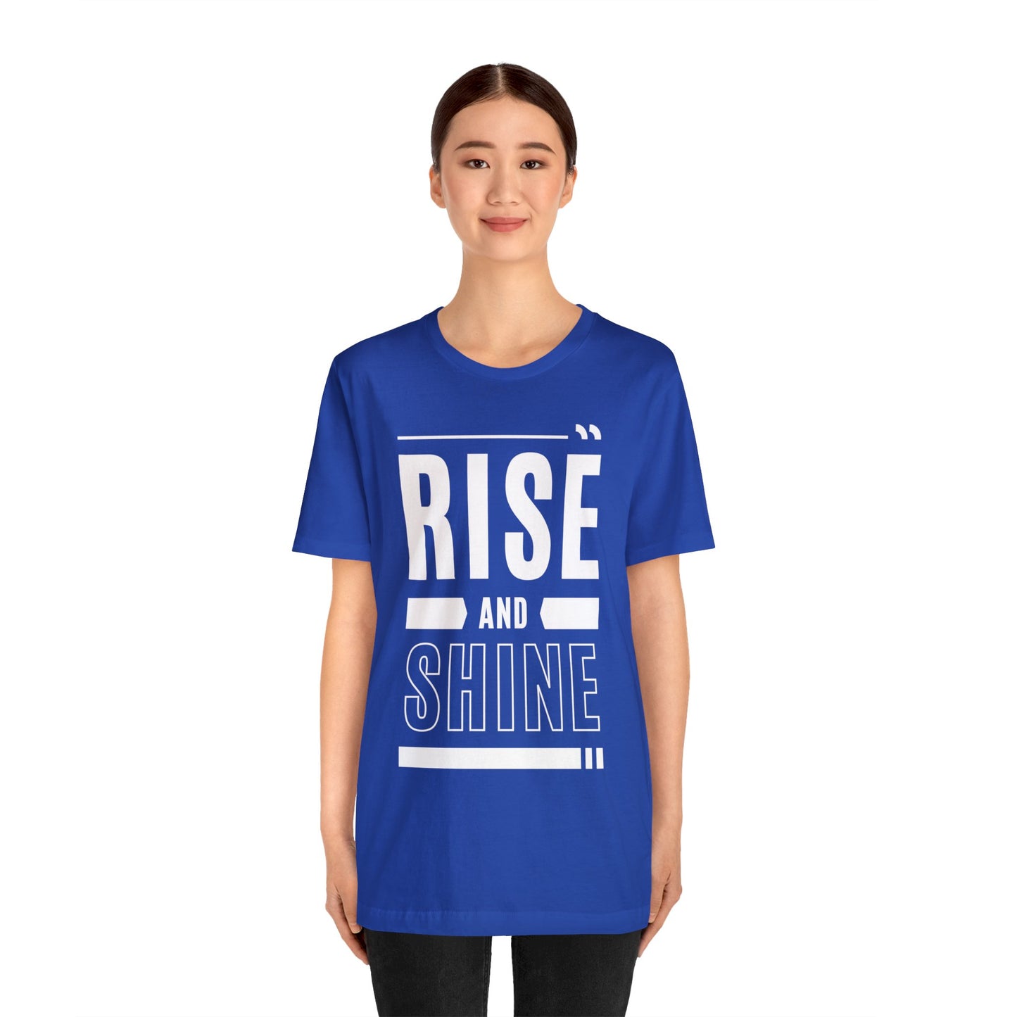 RISE AND SHINE Unisex Jersey Short Sleeve Tee