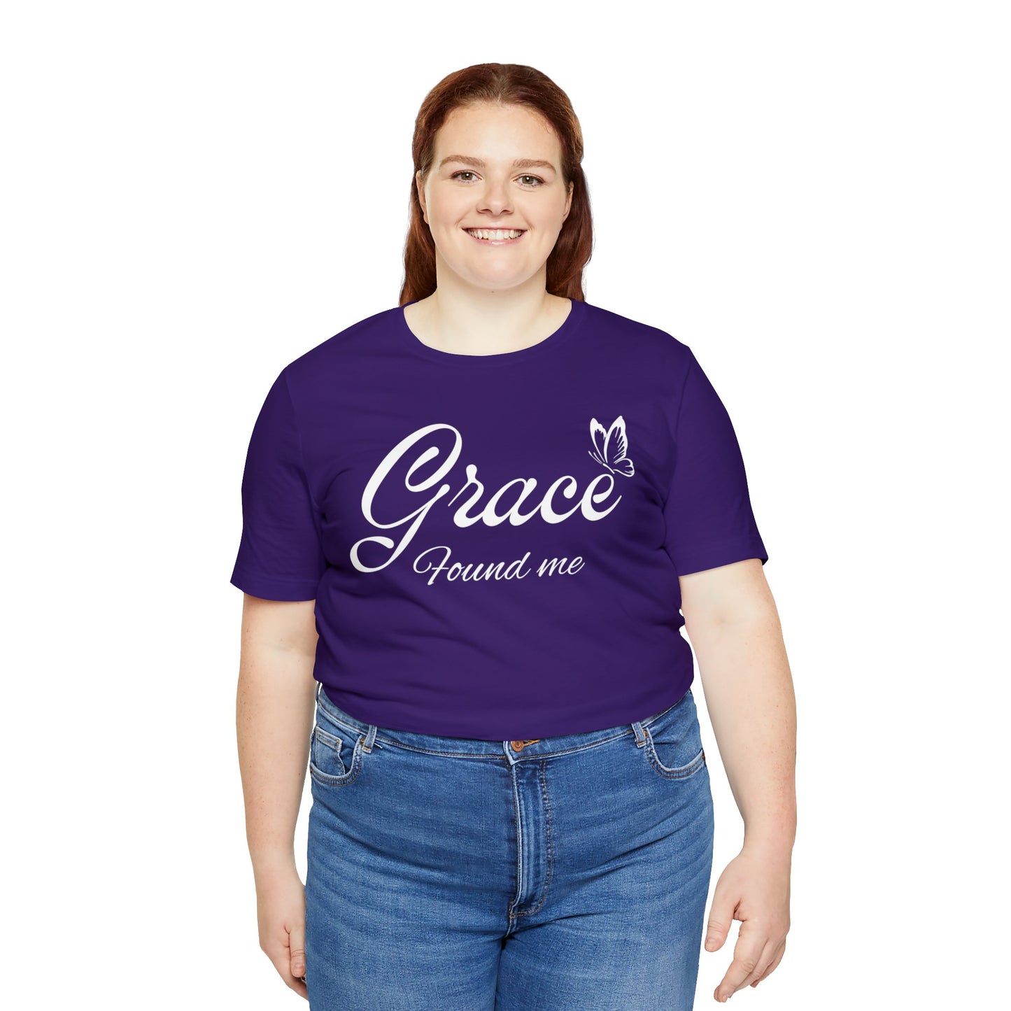 GRACE FOUND ME Unisex Jersey Short Sleeve Tee