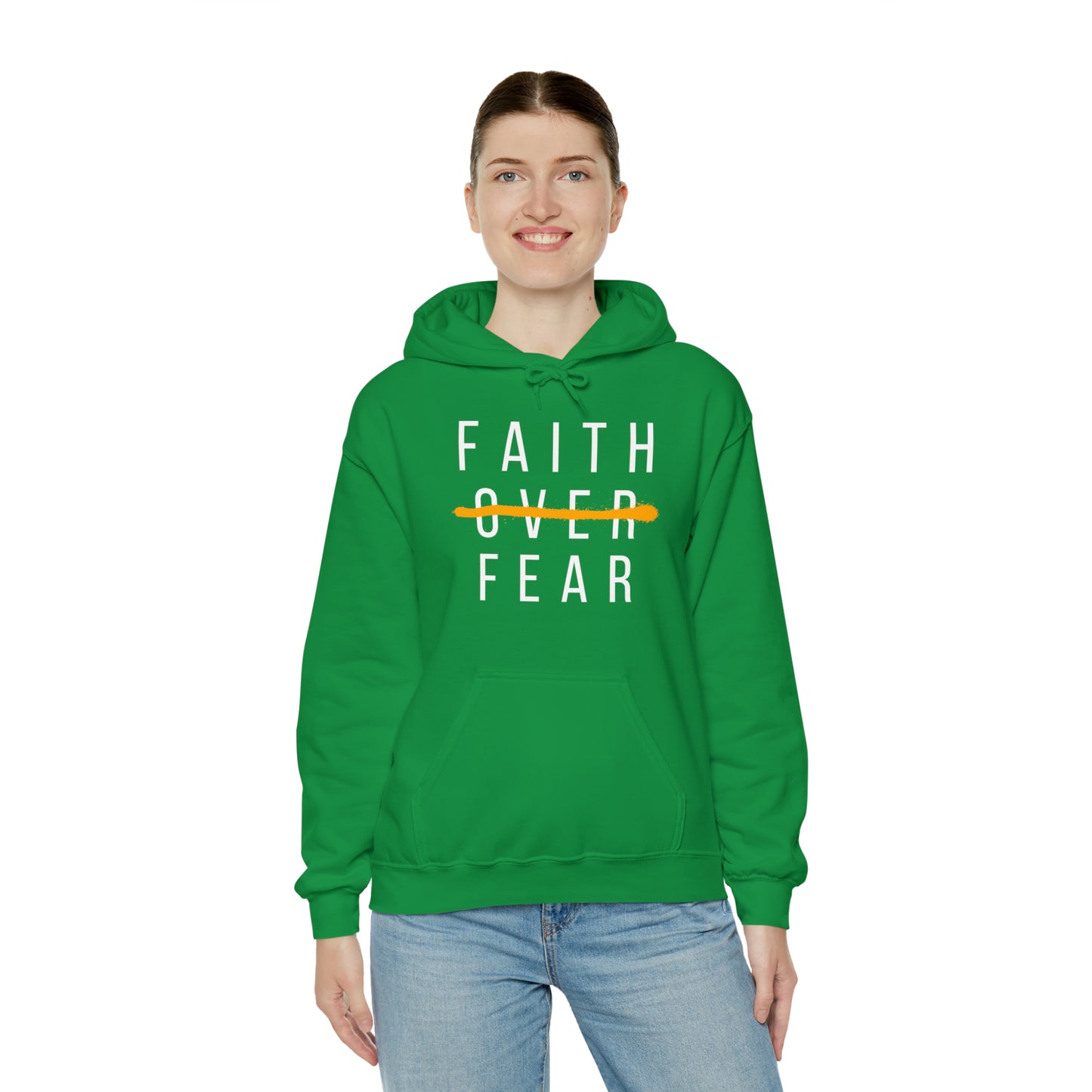 FAITH OVER FEAR Unisex Heavy Blend™ Hooded Sweatshirt