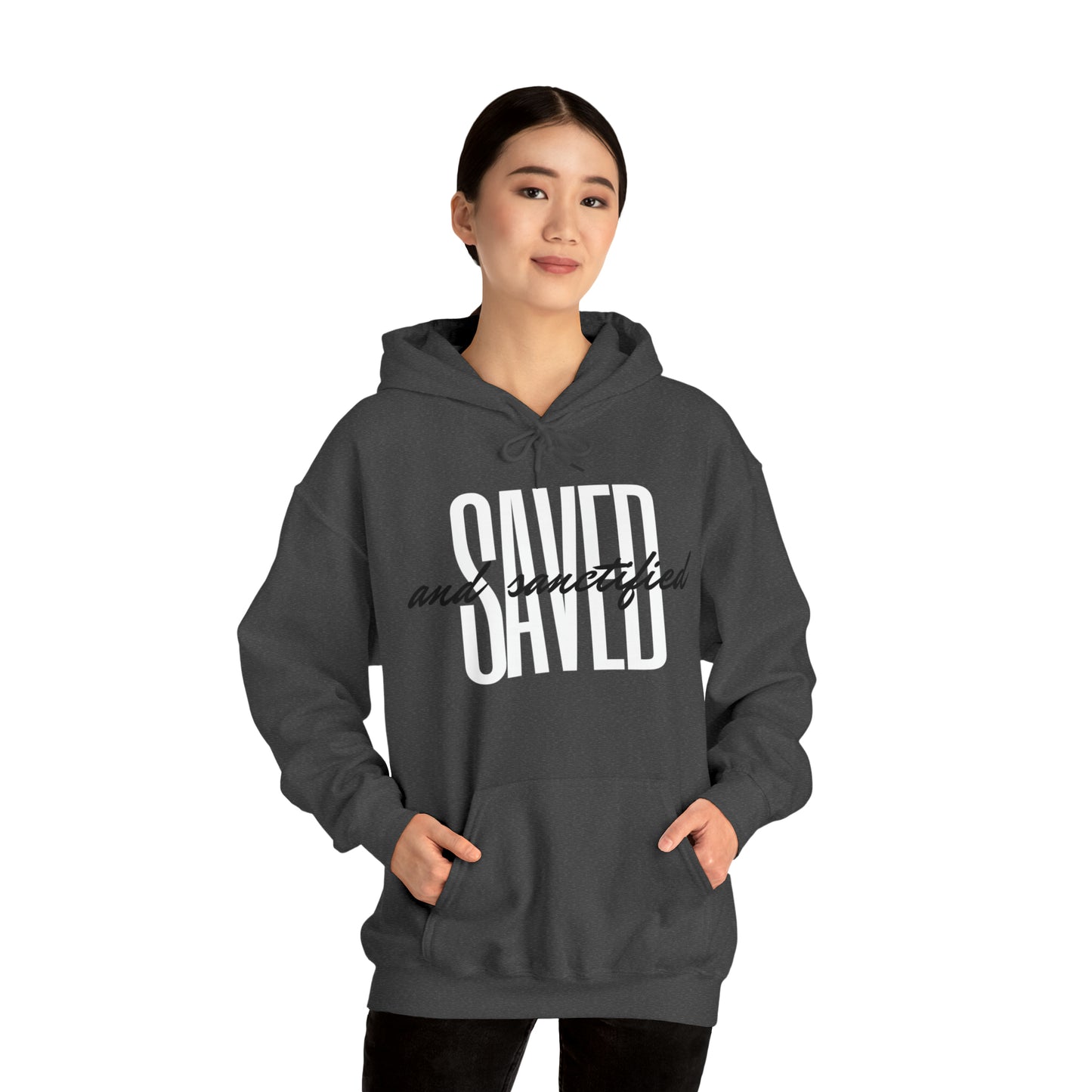 SAVED AND SANCTIFIED Unisex Heavy Blend™ Hooded Sweatshirt