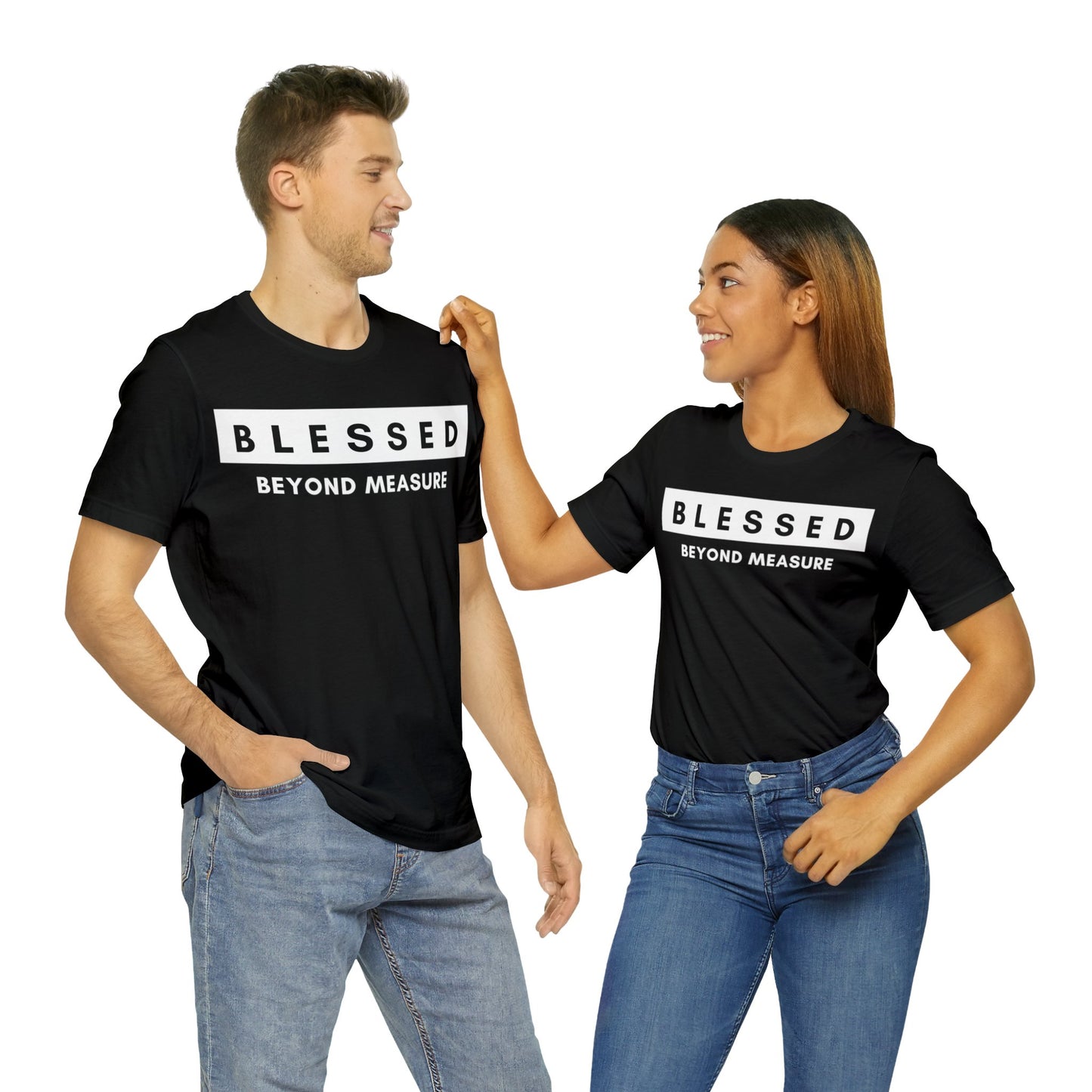 BLESSED BEYOND MEASURE Unisex Jersey Short Sleeve Tee