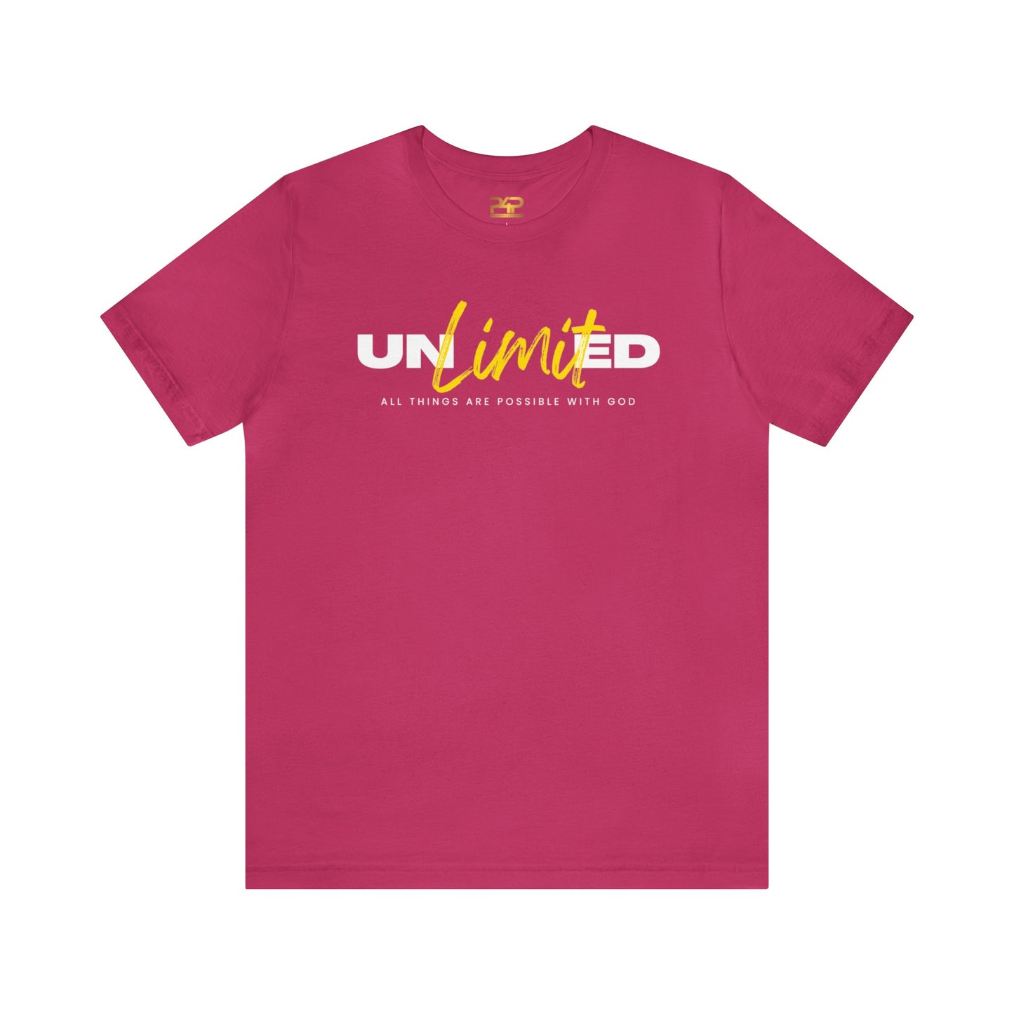 UNLIMITED ALL THINGS ARE POSSIBLE WITH GOD Unisex Jersey Short Sleeve Tee
