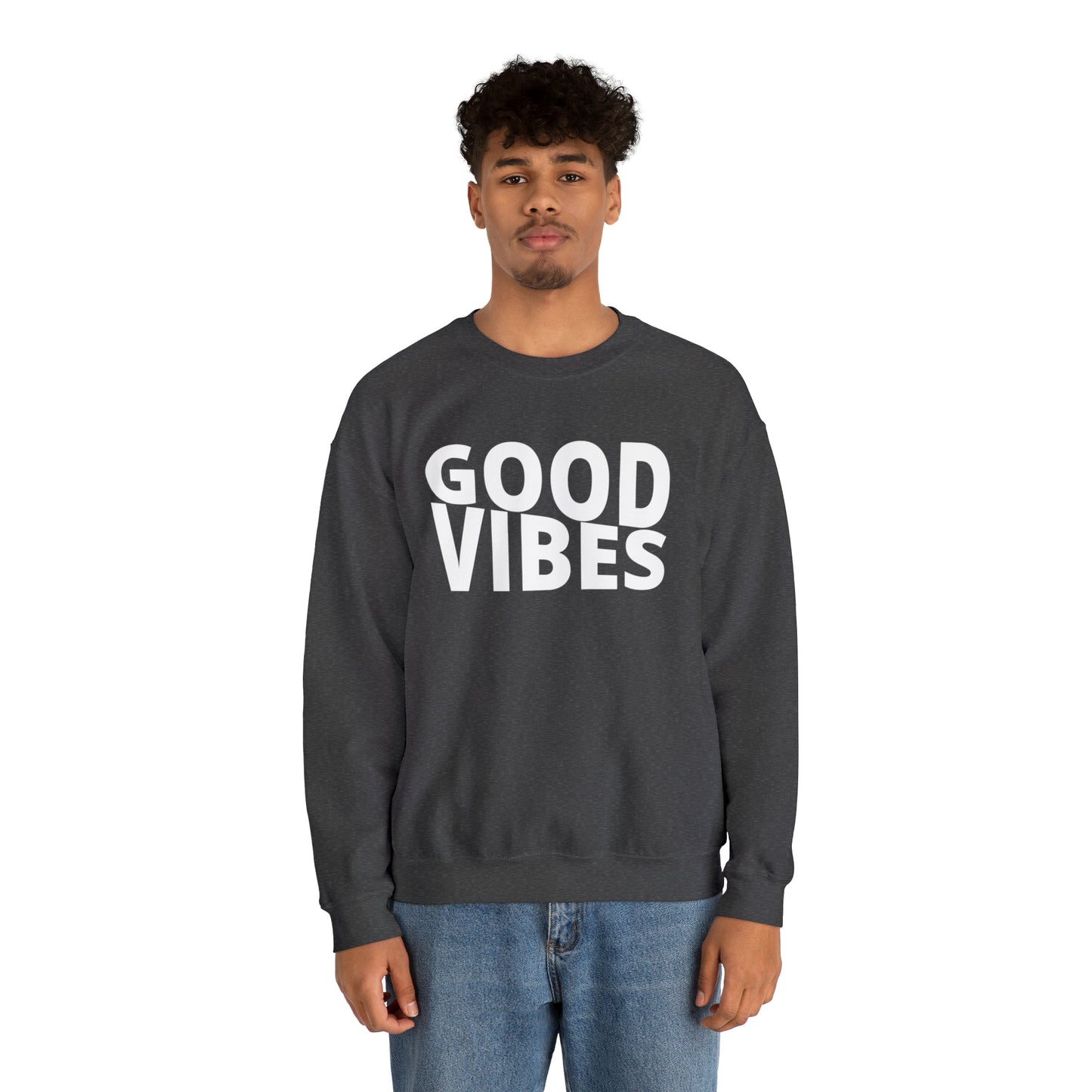 GOOD VIBES Unisex Heavy Blend™ Crewneck Sweatshirt