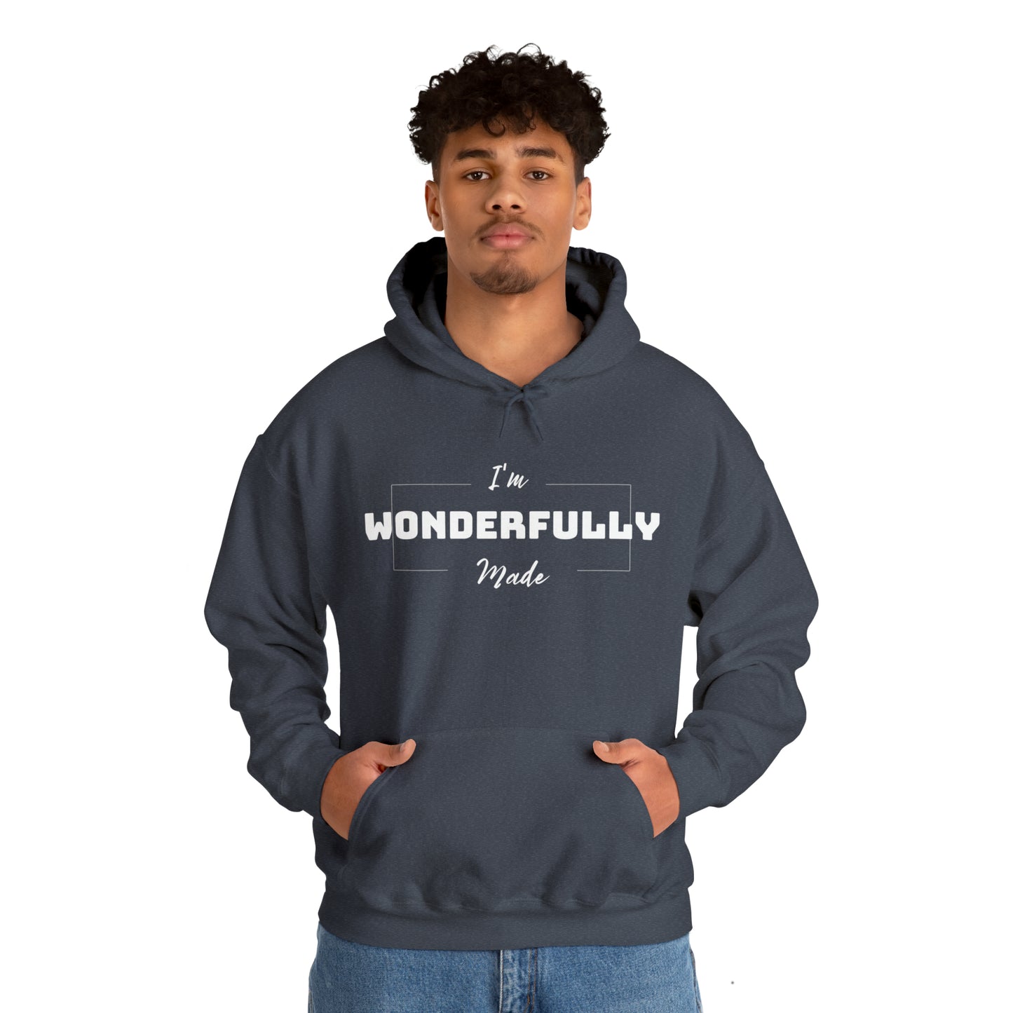 I'M WONDERFULLY MADE Unisex Heavy Blend™ Hooded Sweatshirt
