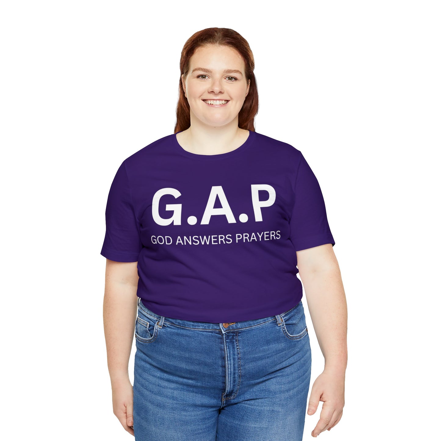 GOD ANSWERS PRAYERS Unisex Jersey Short Sleeve Tee