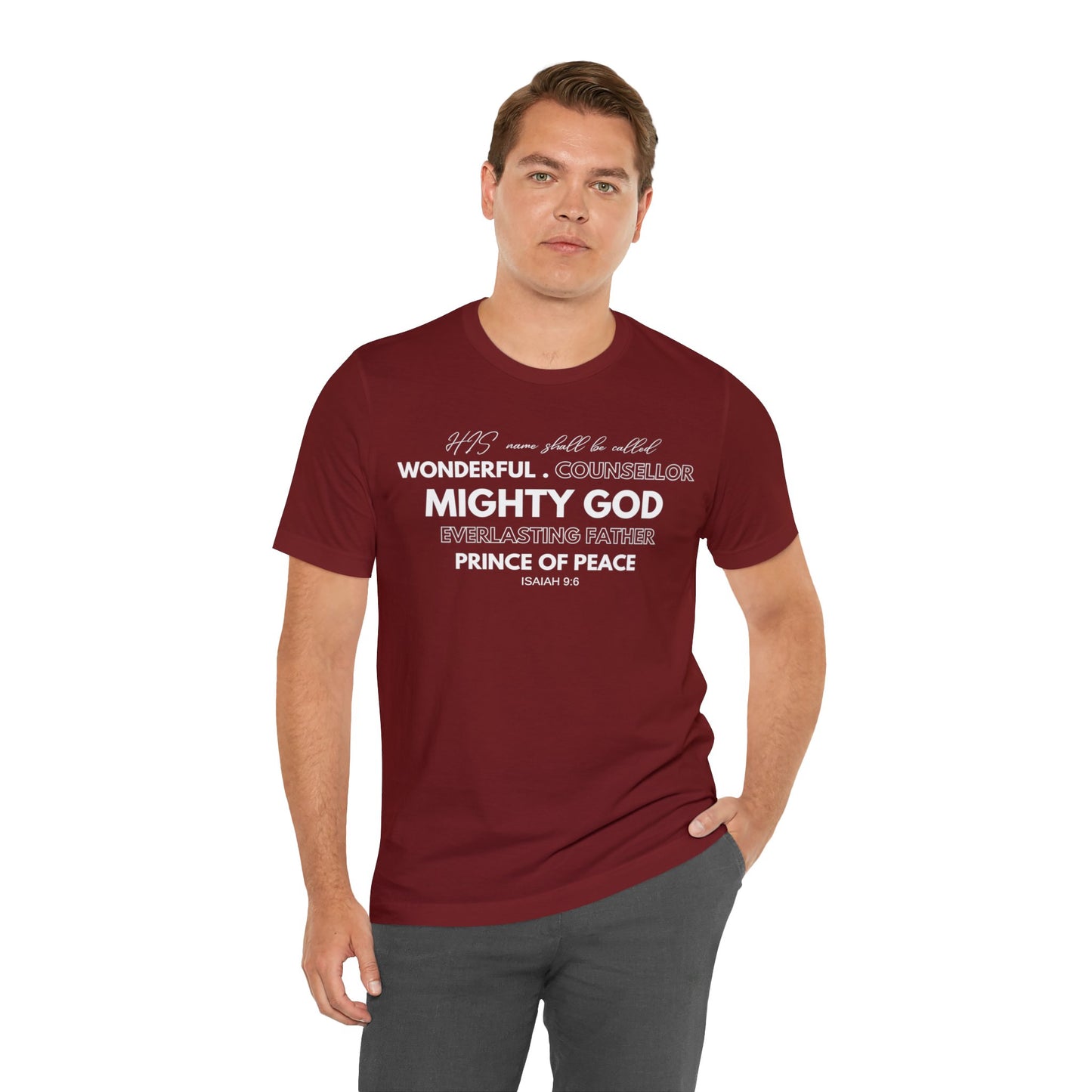 ISAIAH 9:6 Unisex Jersey Short Sleeve Tee