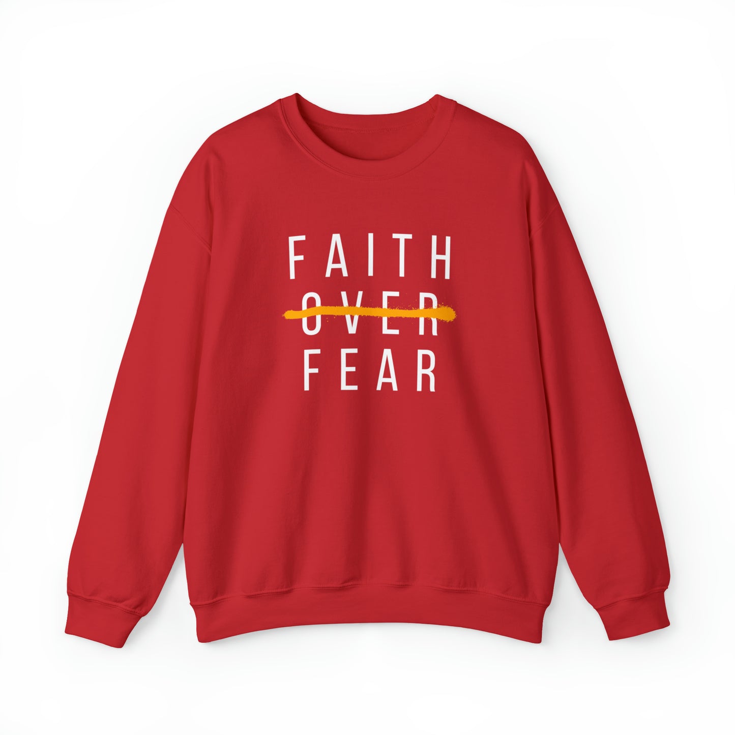 FAITH OVER FEAR Unisex Heavy Blend™ Crewneck Sweatshirt