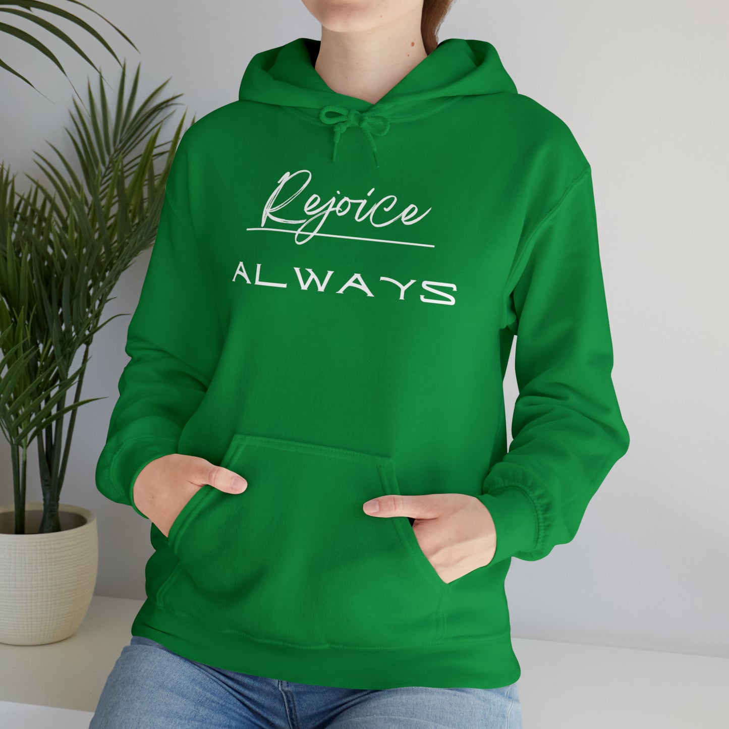 REJOICE ALWAYS Unisex Heavy Blend™ Hooded Sweatshirt