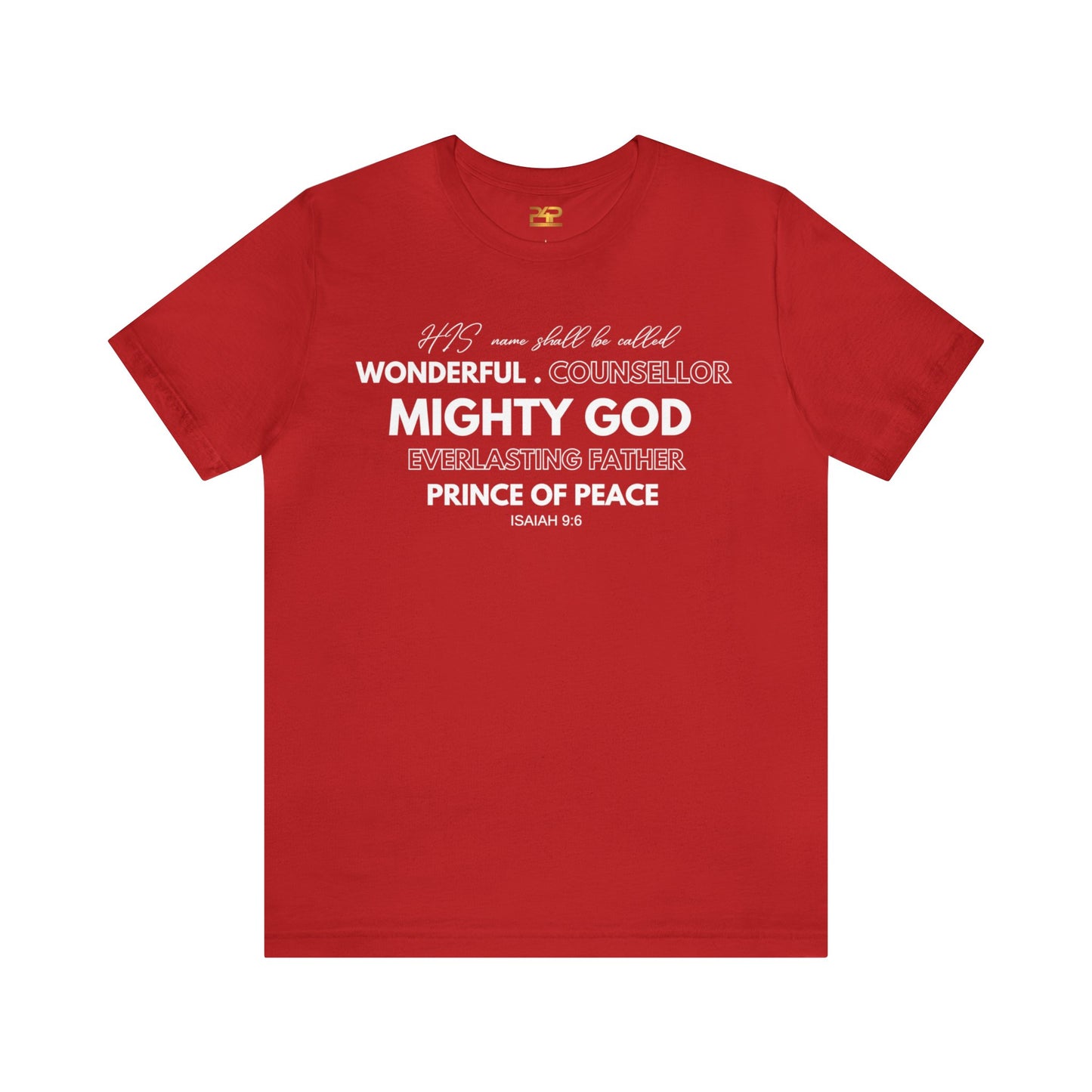 ISAIAH 9:6 Unisex Jersey Short Sleeve Tee