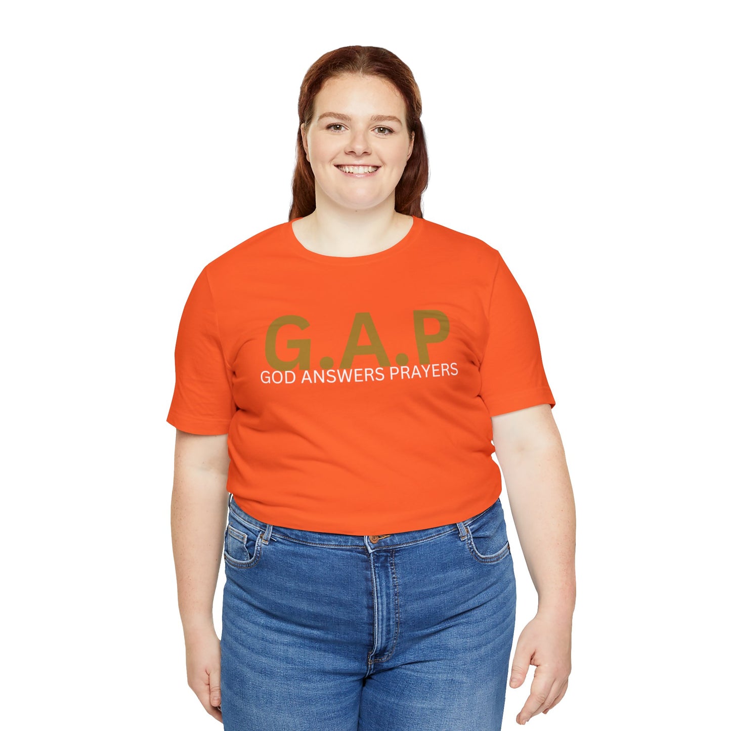 GOD ANSWERS PRAYERS Unisex Jersey Short Sleeve Tee