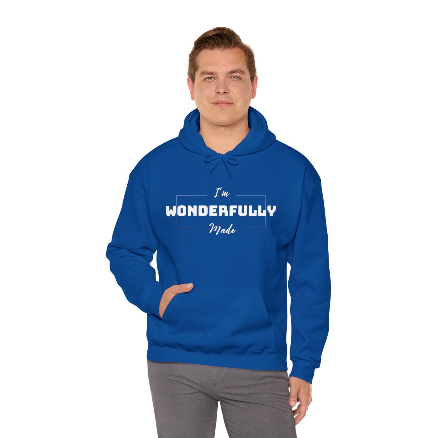 I'M WONDERFULLY MADE Unisex Heavy Blend™ Hooded Sweatshirt