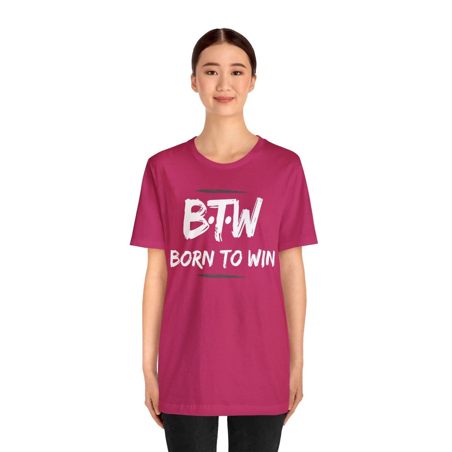 BORN TO WIN Unisex Jersey Short Sleeve Tee