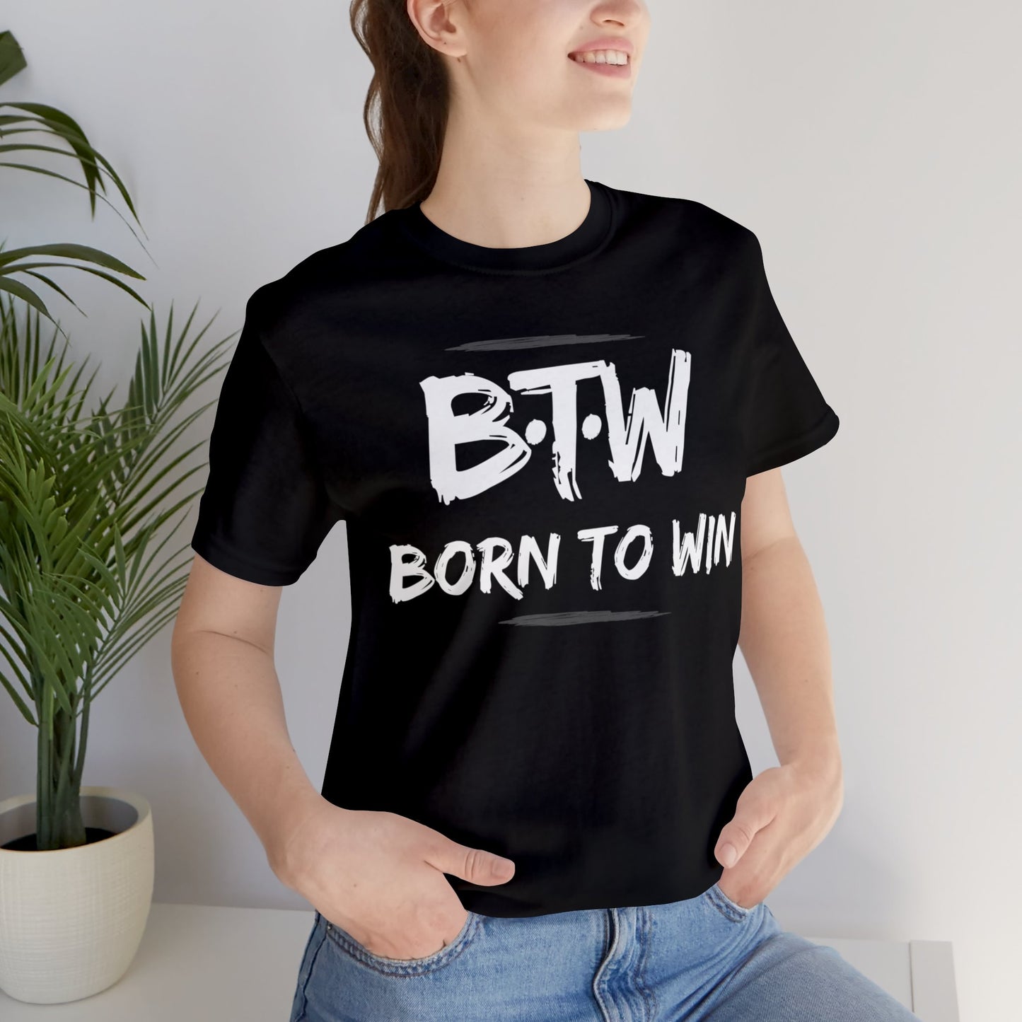 BORN TO WIN Unisex Jersey Short Sleeve Tee