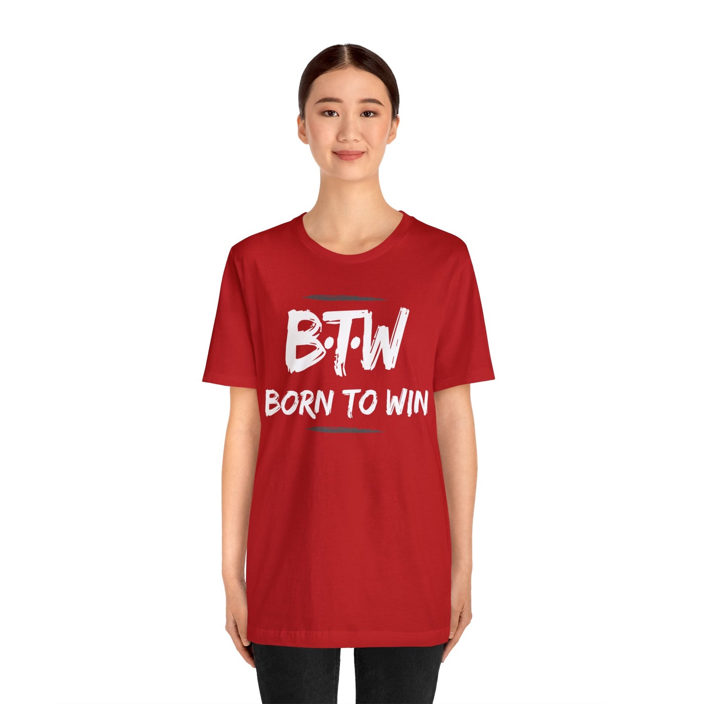 BORN TO WIN Unisex Jersey Short Sleeve Tee