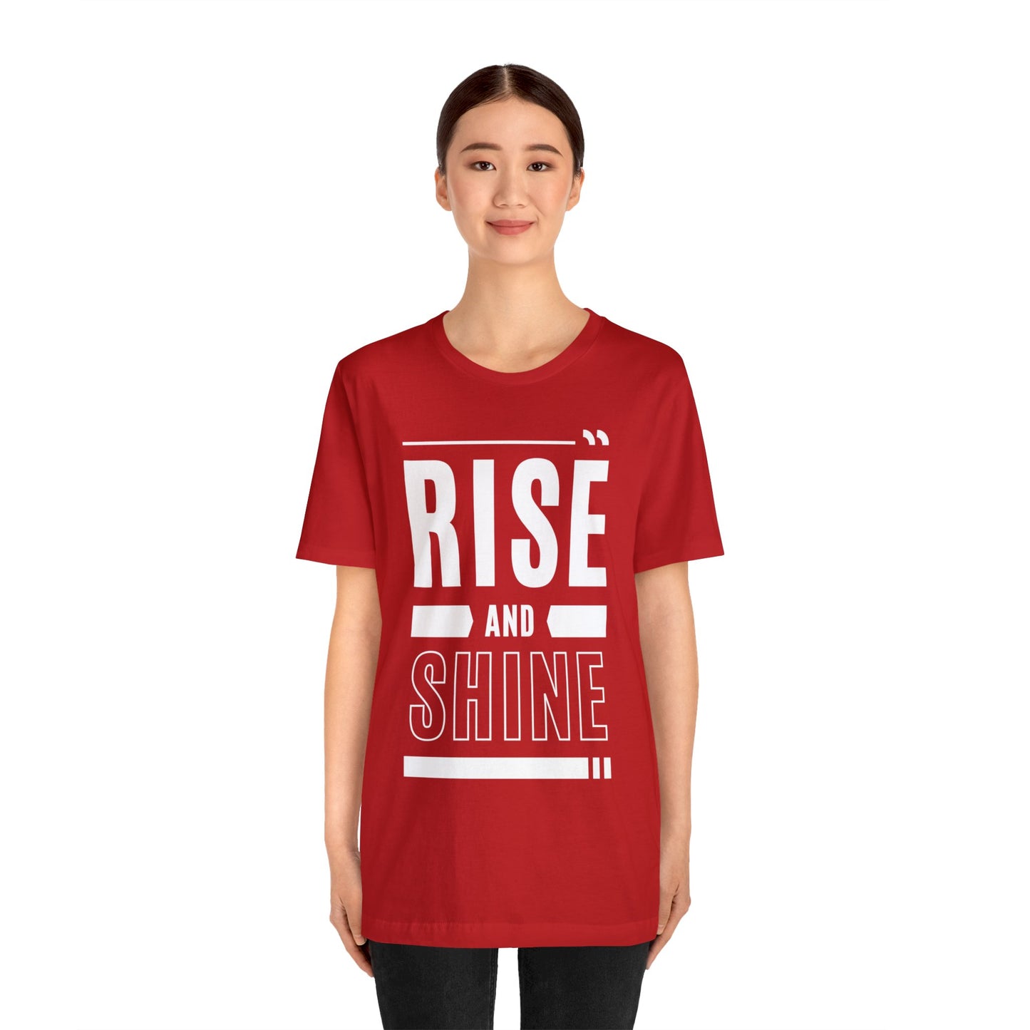 RISE AND SHINE Unisex Jersey Short Sleeve Tee