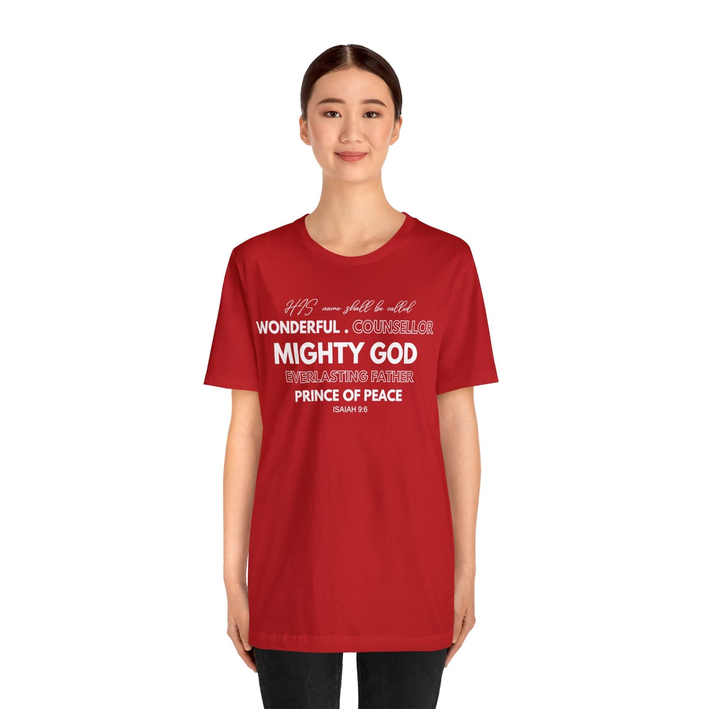 ISAIAH 9:6 Unisex Jersey Short Sleeve Tee