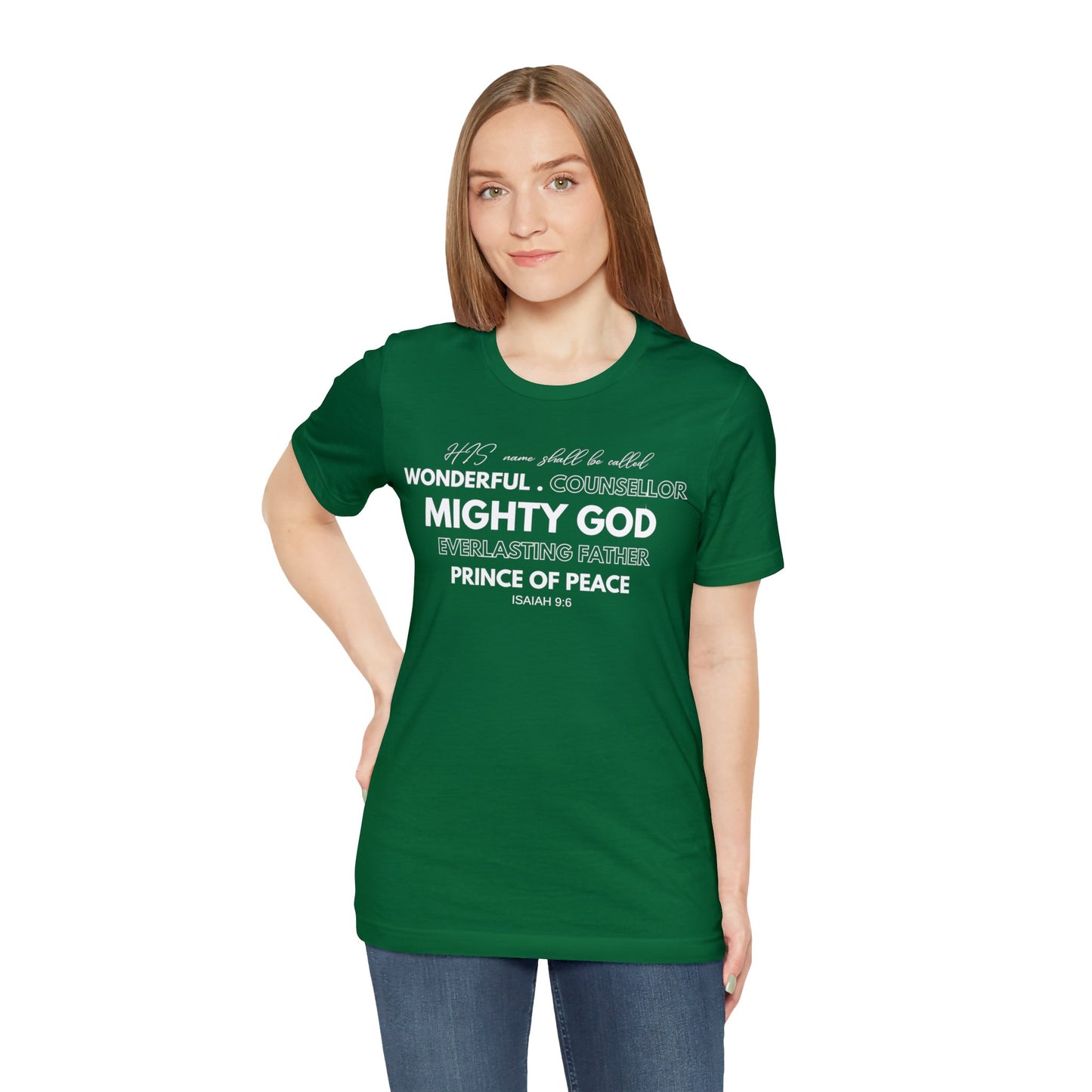 ISAIAH 9:6 Unisex Jersey Short Sleeve Tee