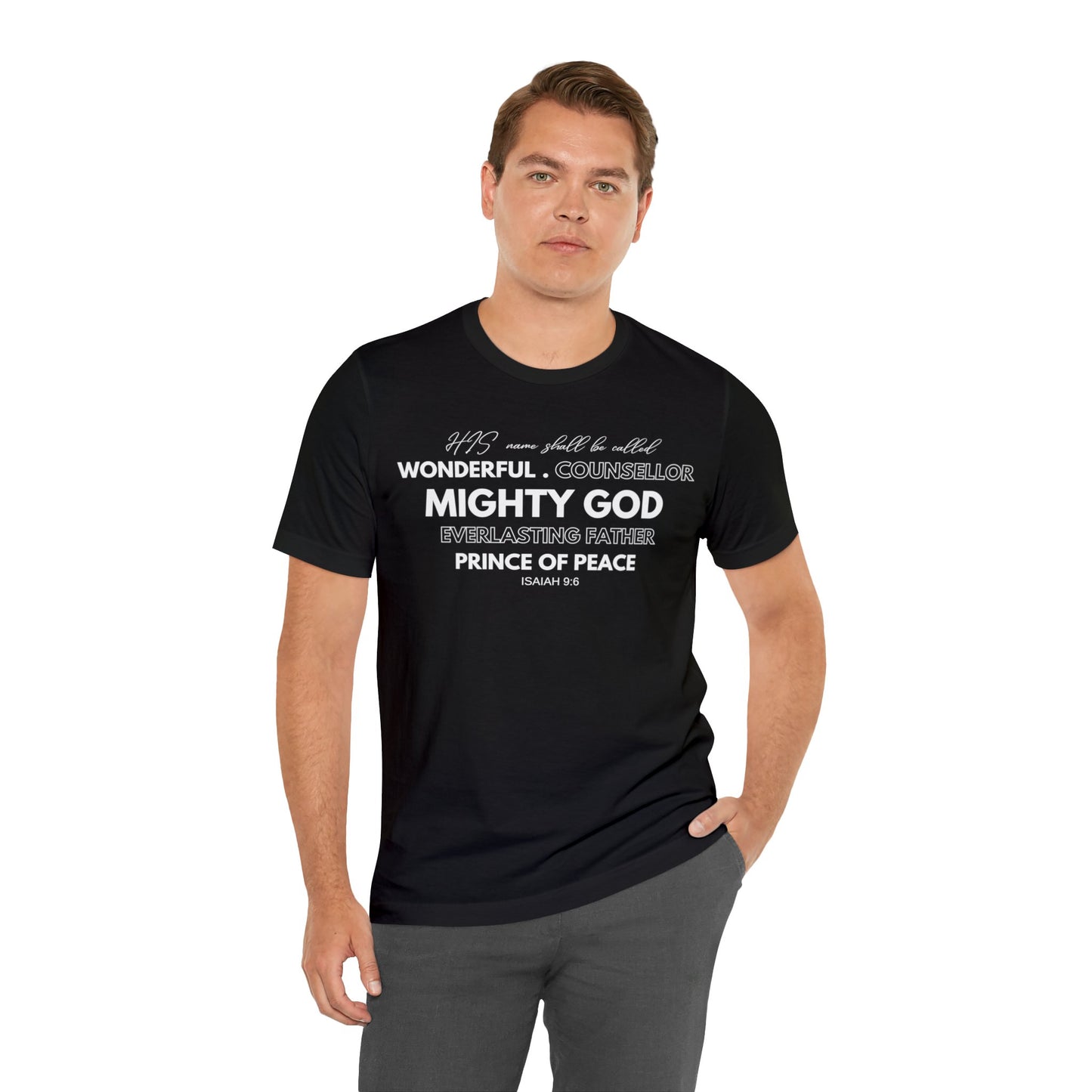 ISAIAH 9:6 Unisex Jersey Short Sleeve Tee