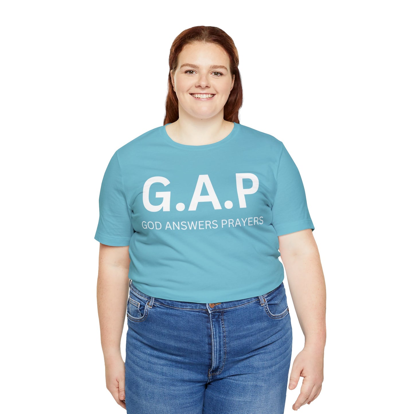 GOD ANSWERS PRAYERS Unisex Jersey Short Sleeve Tee