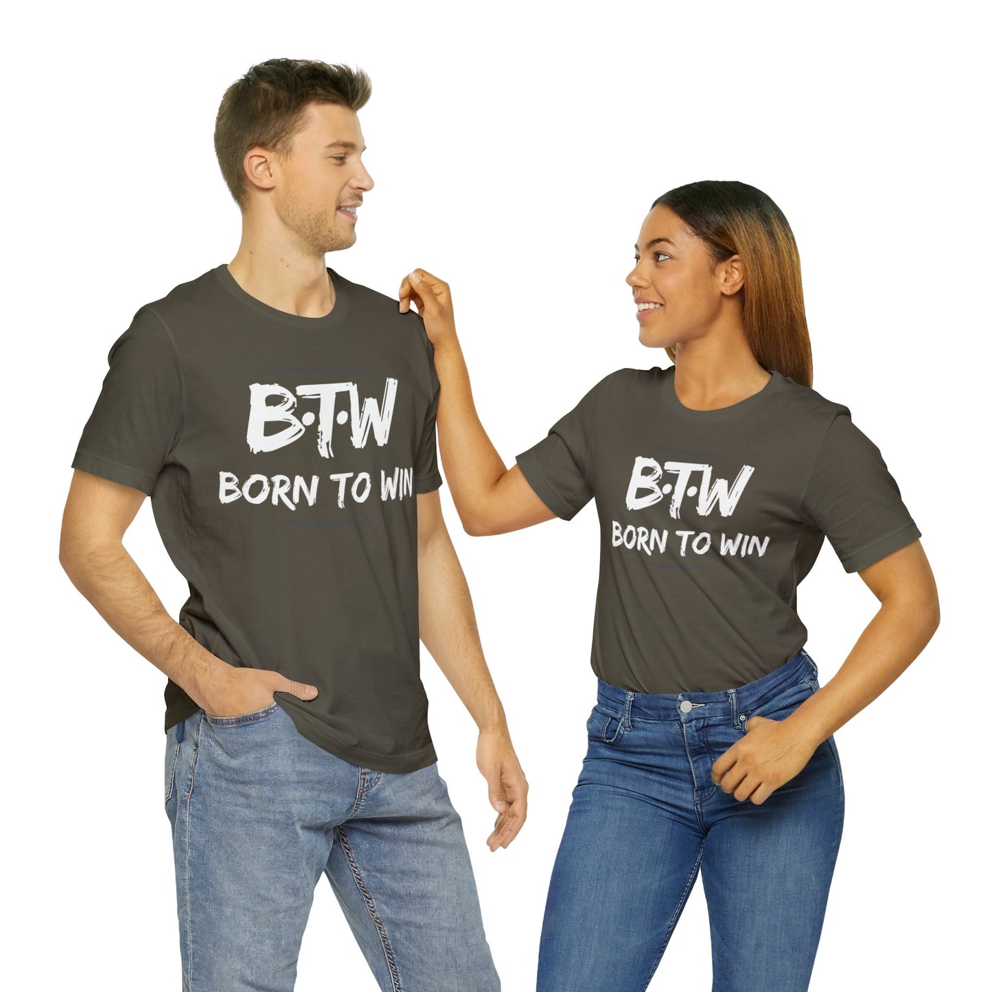 BORN TO WIN Unisex Jersey Short Sleeve Tee