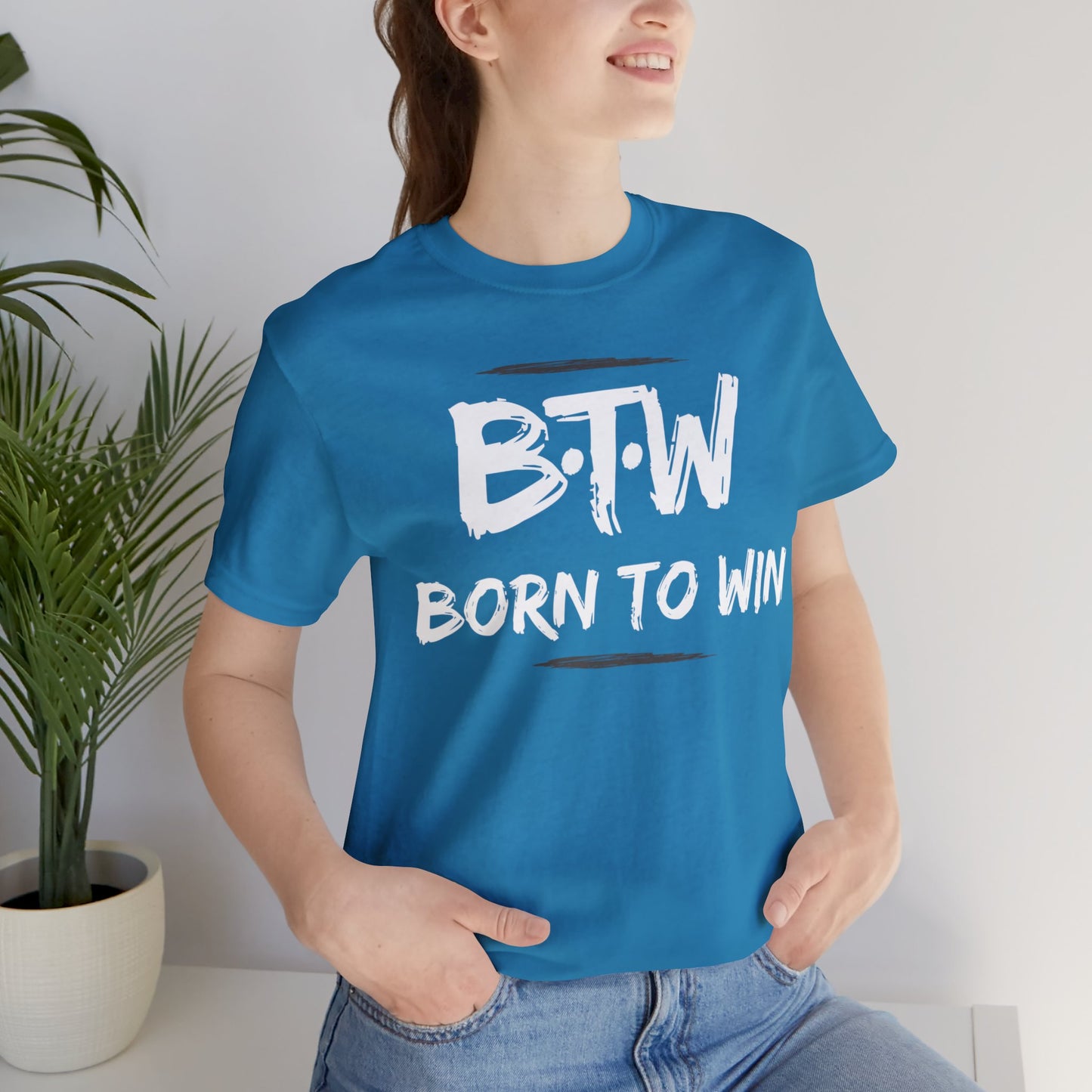 BORN TO WIN Unisex Jersey Short Sleeve Tee