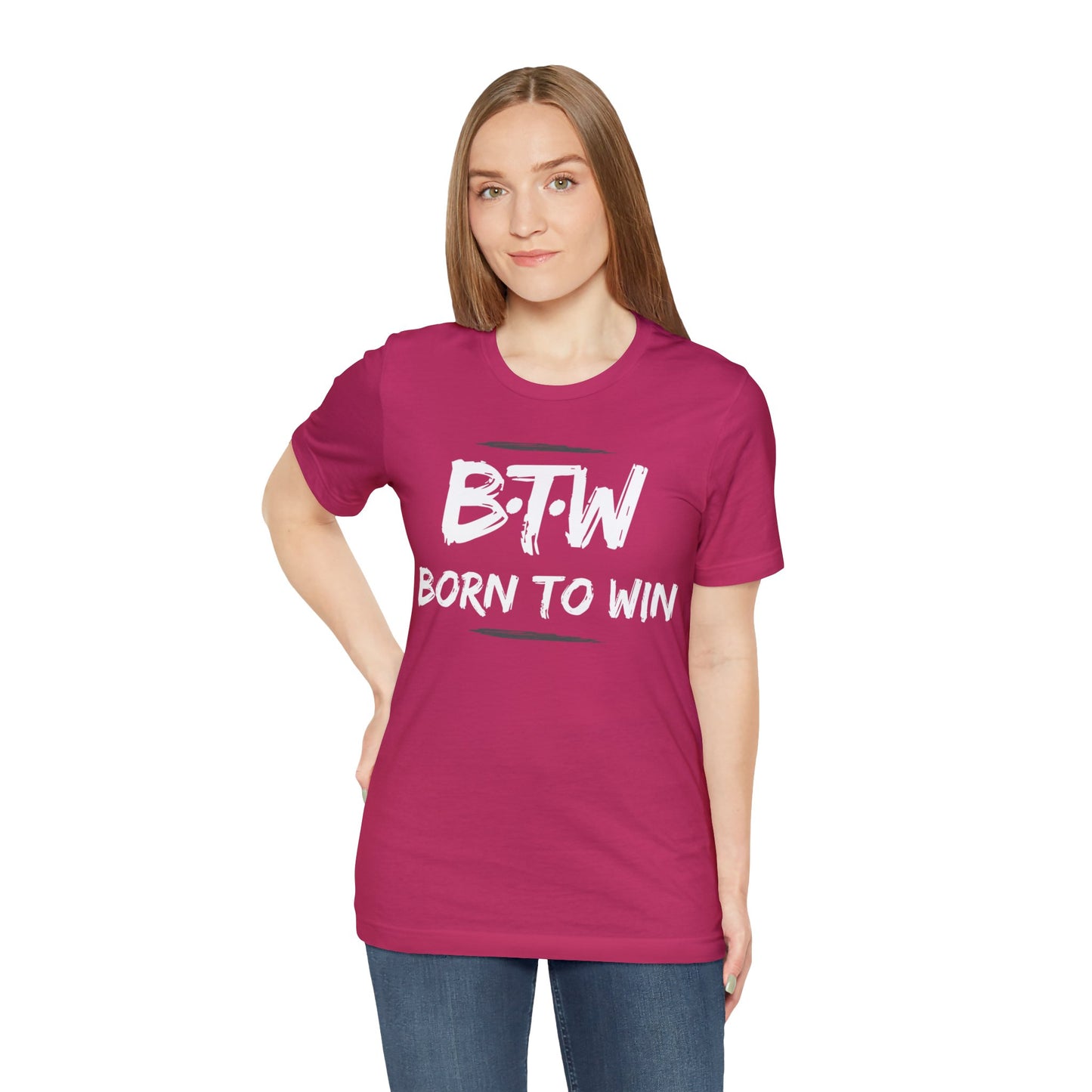 BORN TO WIN Unisex Jersey Short Sleeve Tee
