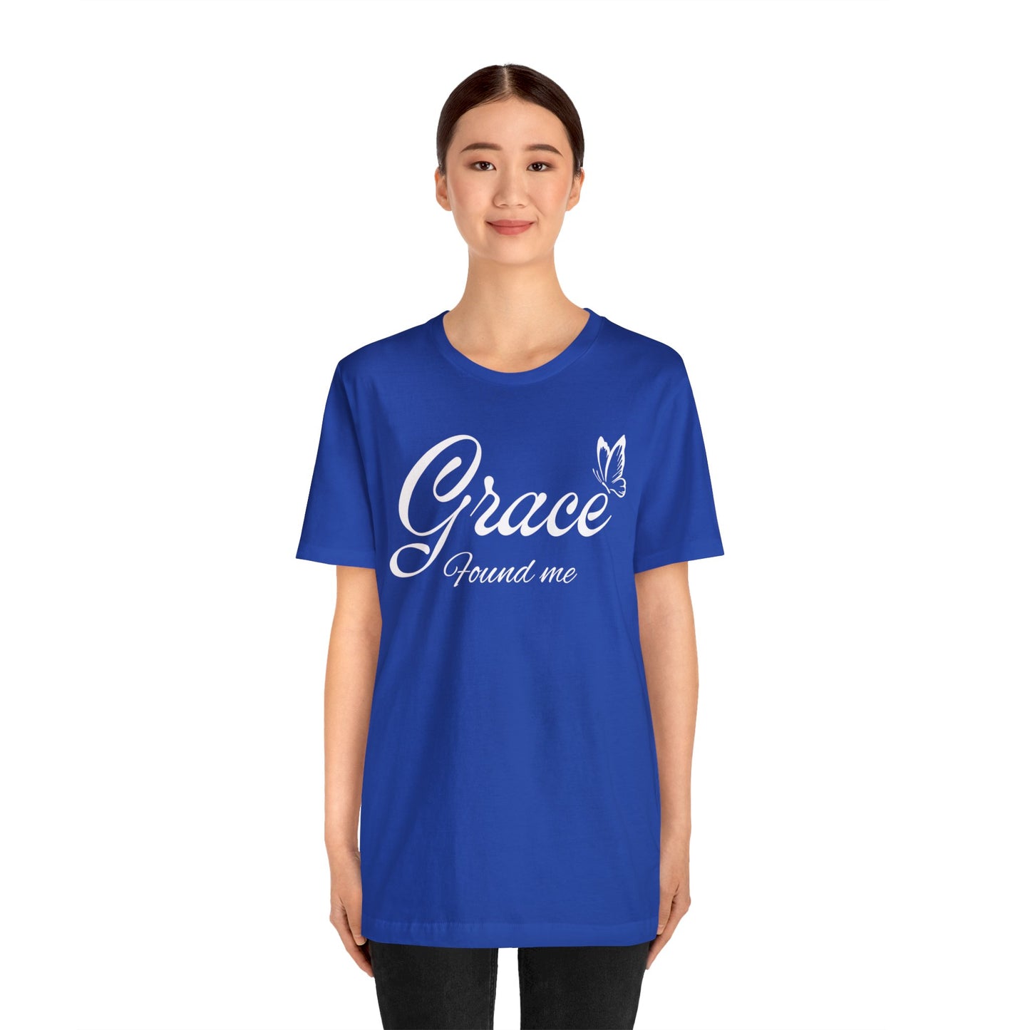 GRACE FOUND ME Unisex Jersey Short Sleeve Tee