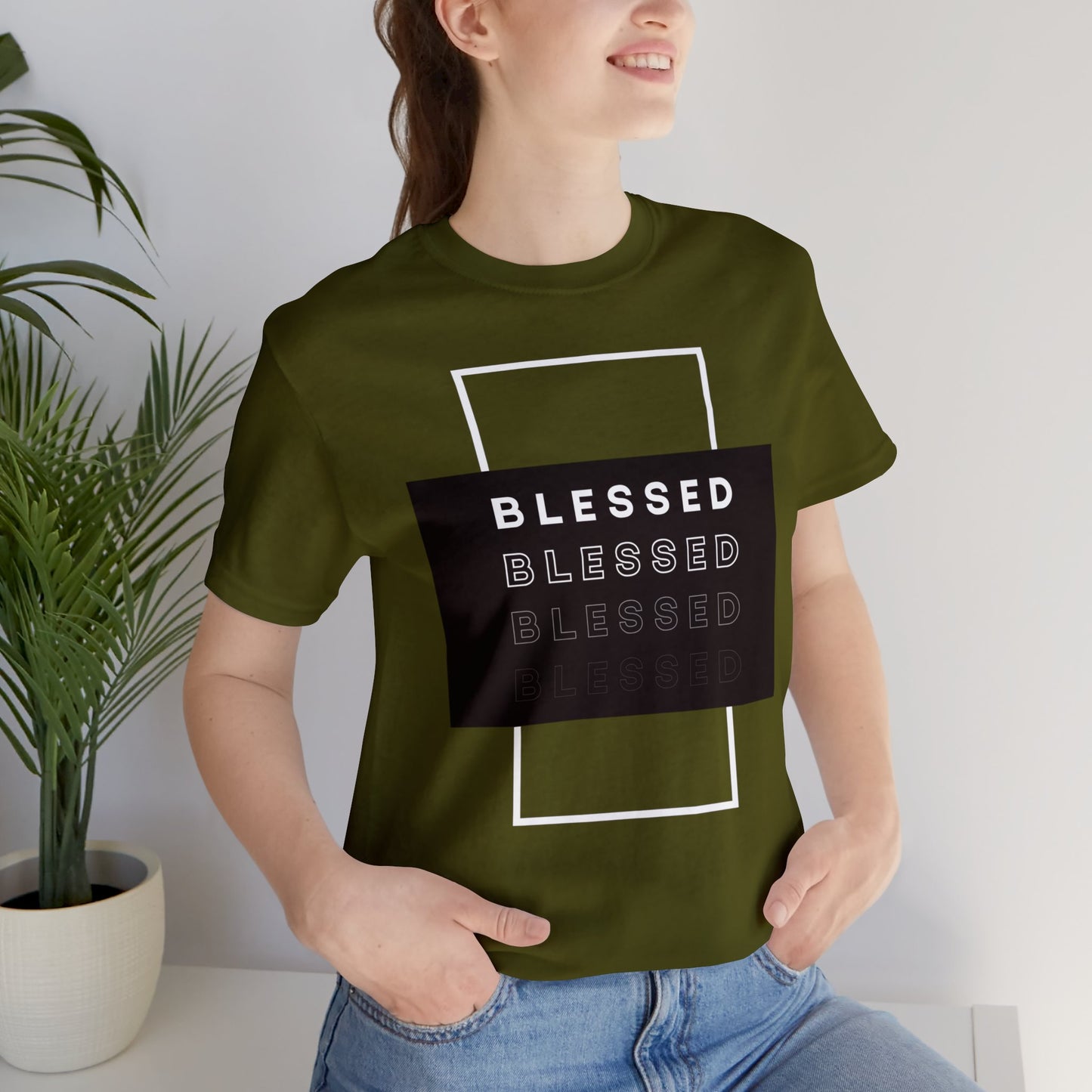 BLESSED Unisex Jersey Short Sleeve Tee