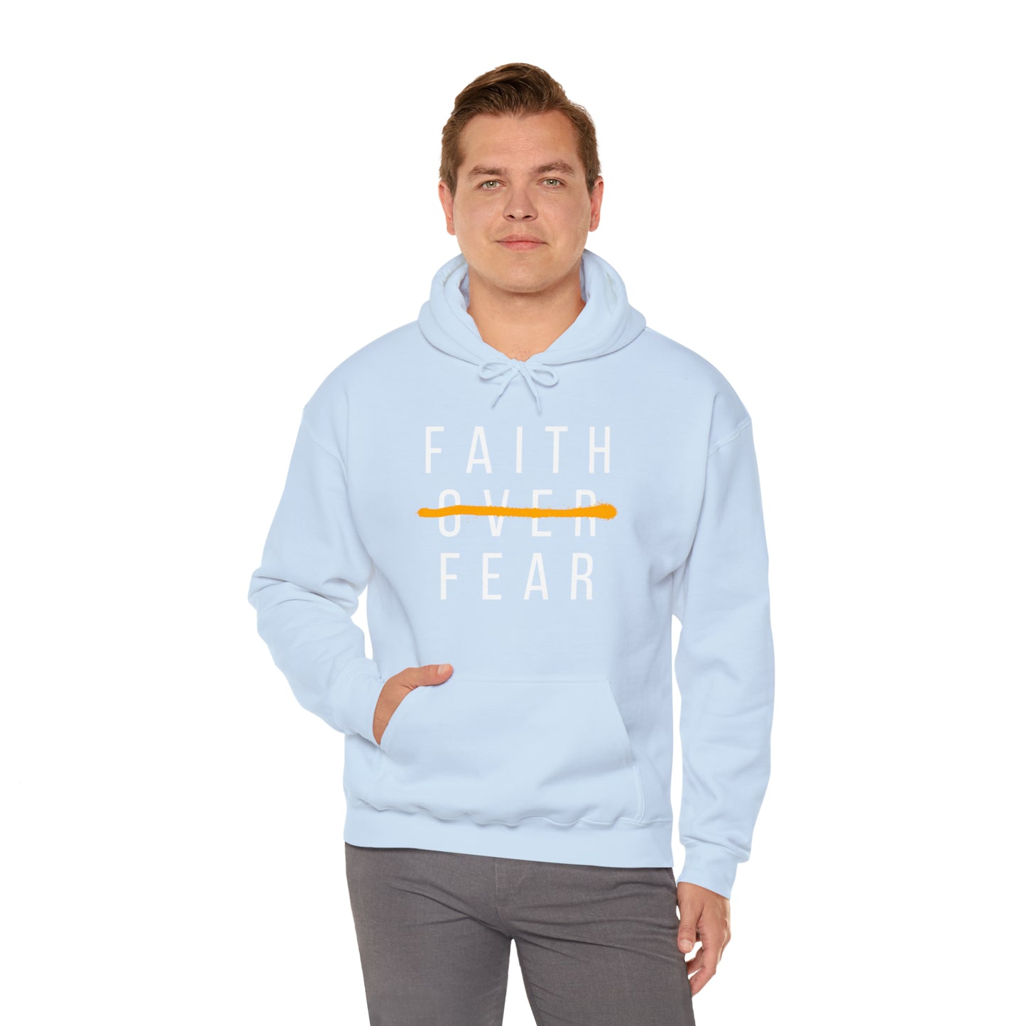 FAITH OVER FEAR Unisex Heavy Blend™ Hooded Sweatshirt