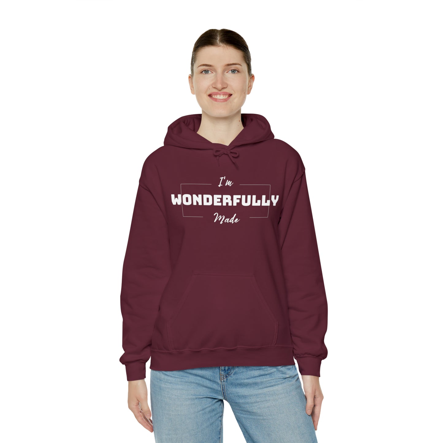 I'M WONDERFULLY MADE Unisex Heavy Blend™ Hooded Sweatshirt