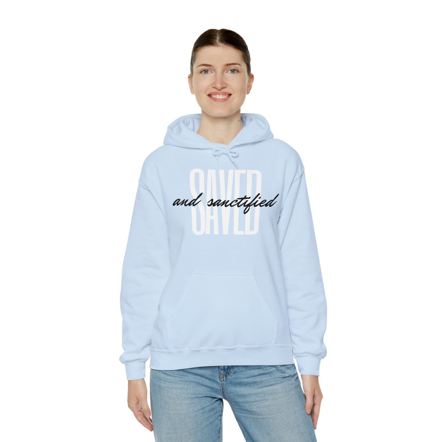SAVED AND SANCTIFIED Unisex Heavy Blend™ Hooded Sweatshirt