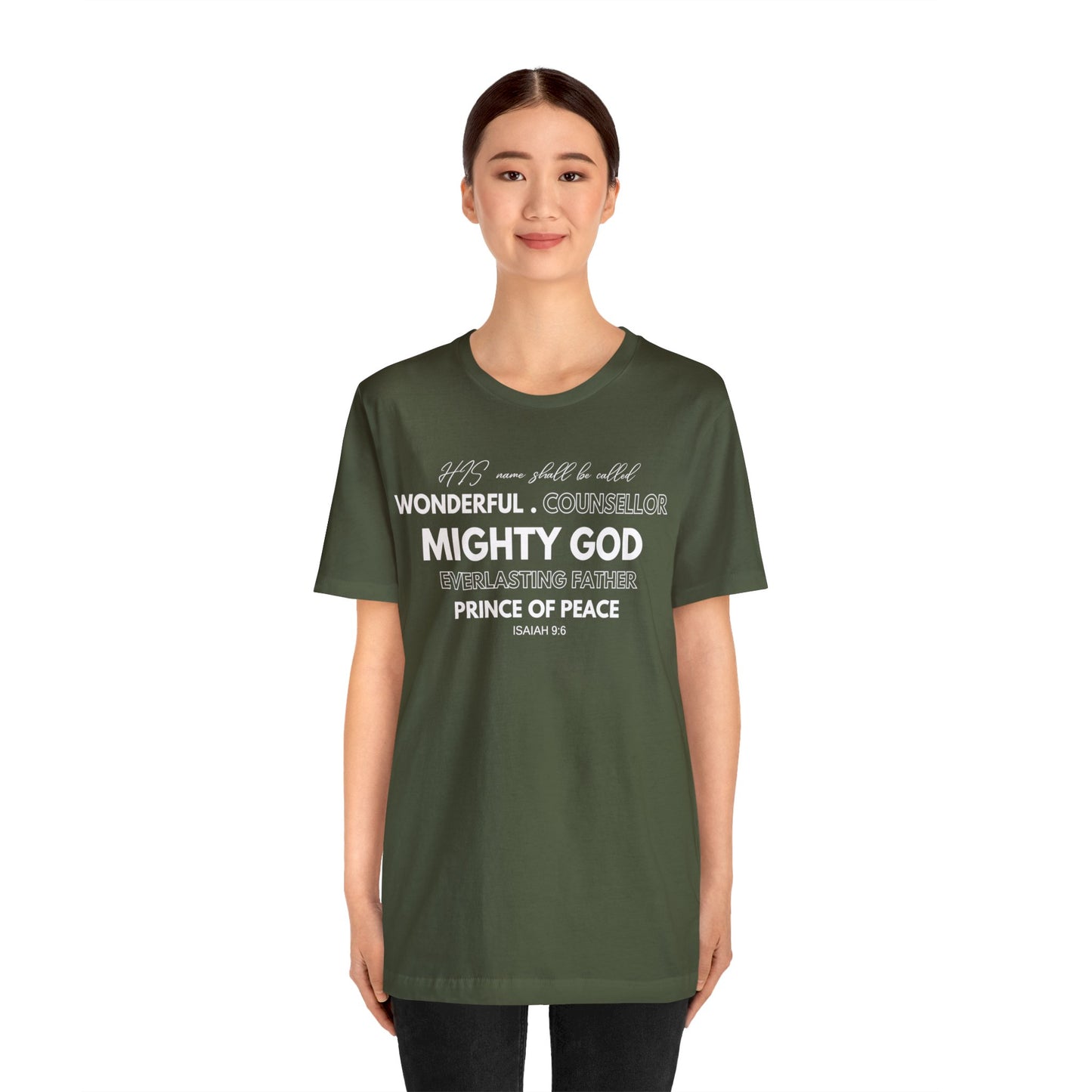 ISAIAH 9:6 Unisex Jersey Short Sleeve Tee