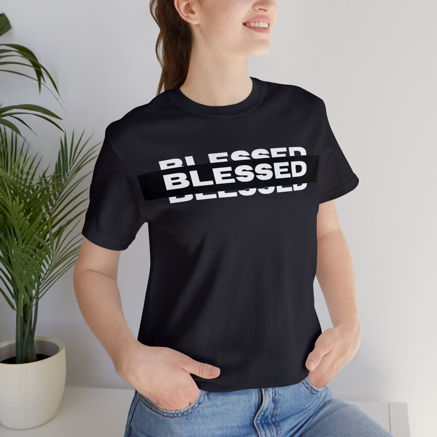 BLESSED Unisex Jersey Short Sleeve Tee