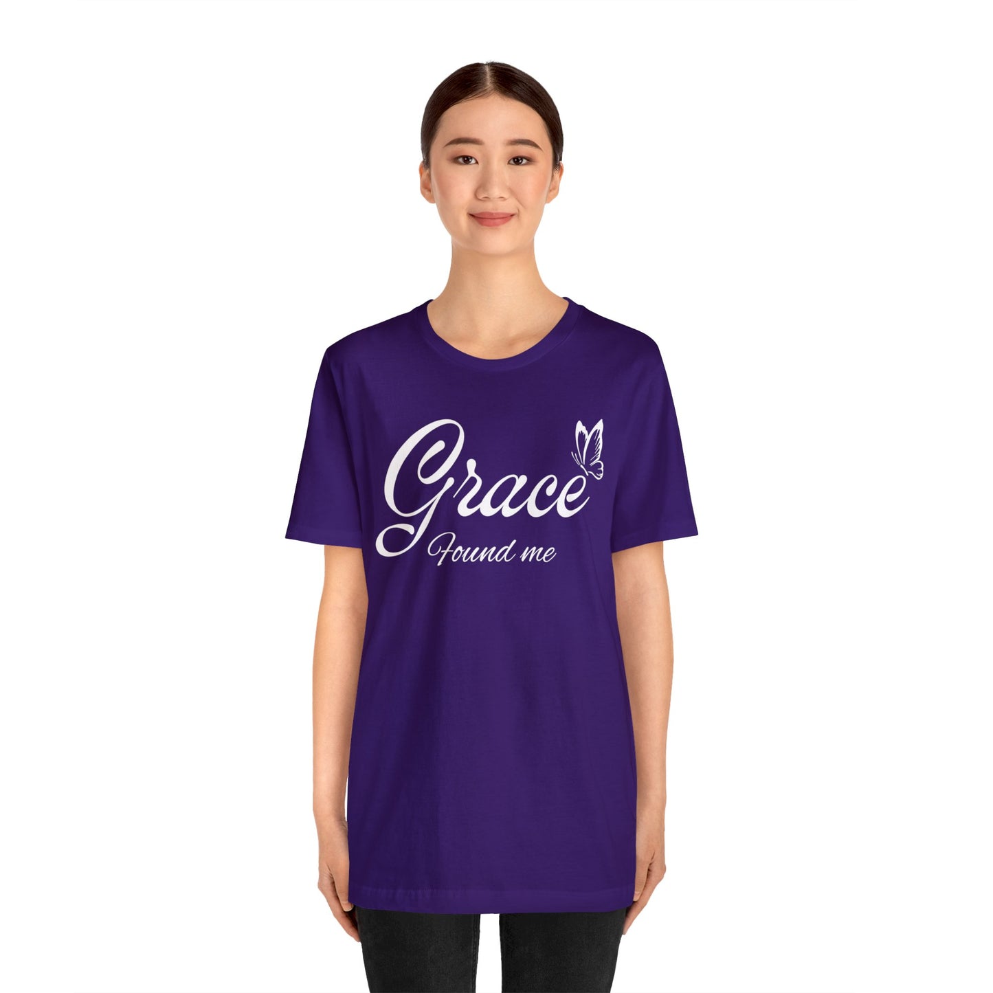 GRACE FOUND ME Unisex Jersey Short Sleeve Tee