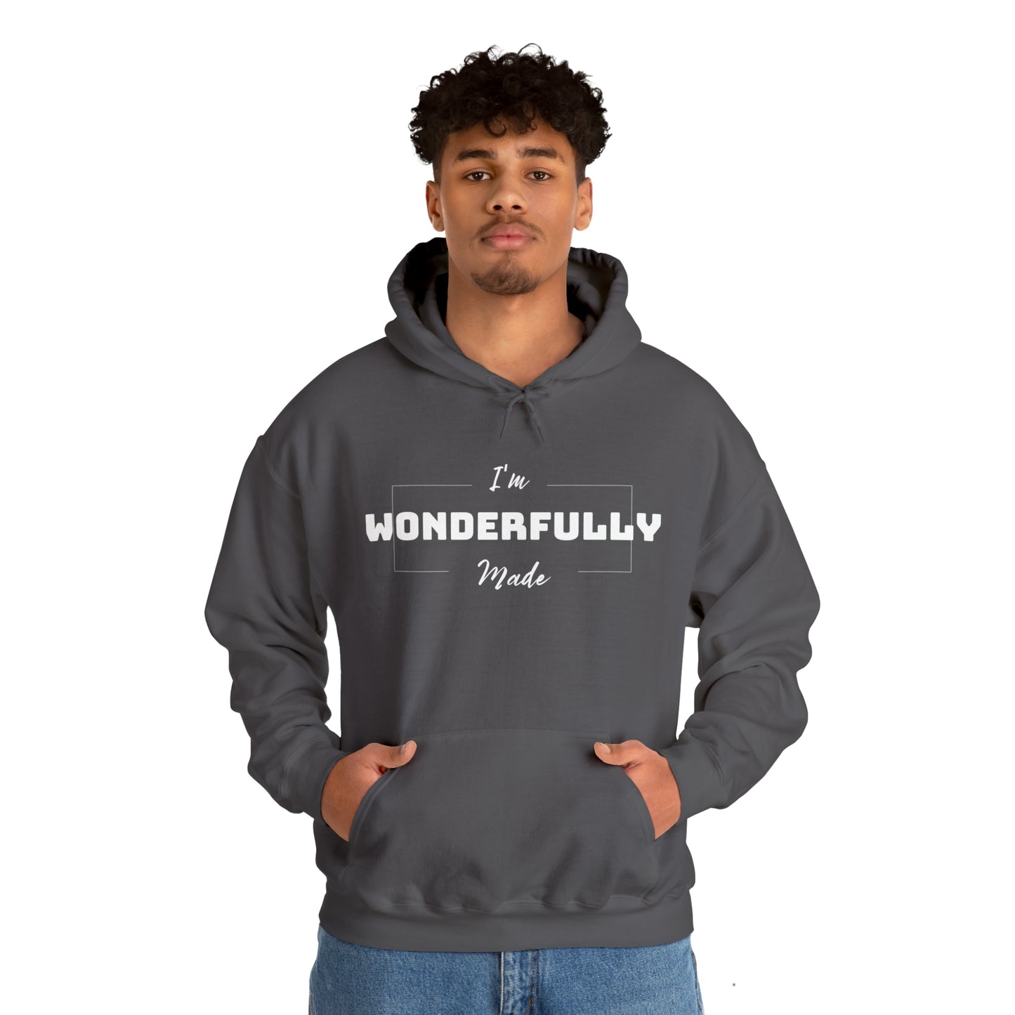 I'M WONDERFULLY MADE Unisex Heavy Blend™ Hooded Sweatshirt