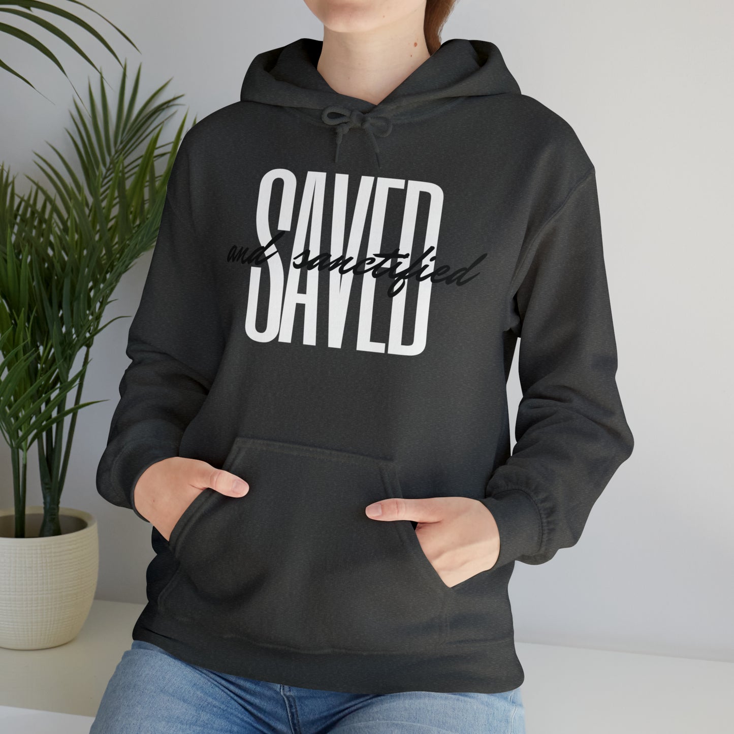 SAVED AND SANCTIFIED Unisex Heavy Blend™ Hooded Sweatshirt
