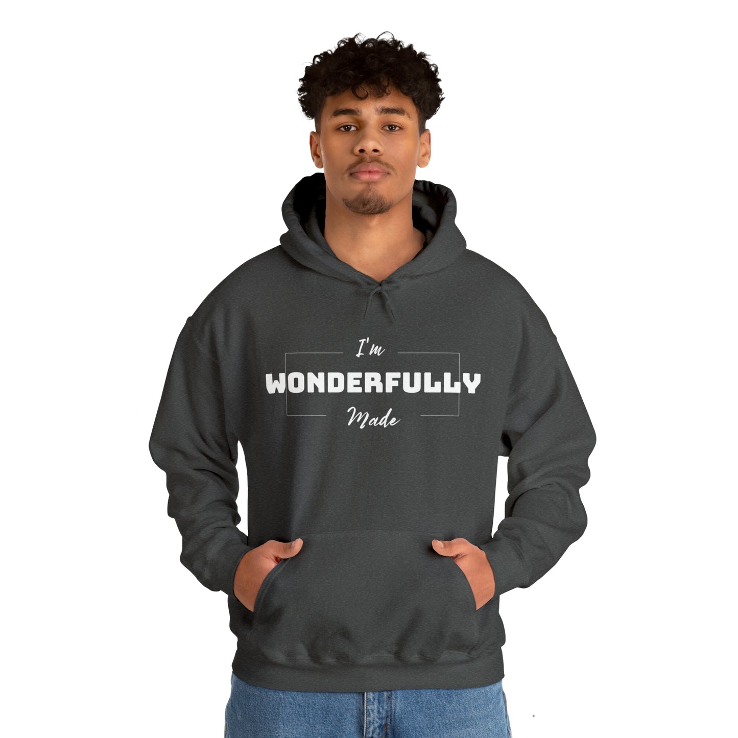 I'M WONDERFULLY MADE Unisex Heavy Blend™ Hooded Sweatshirt