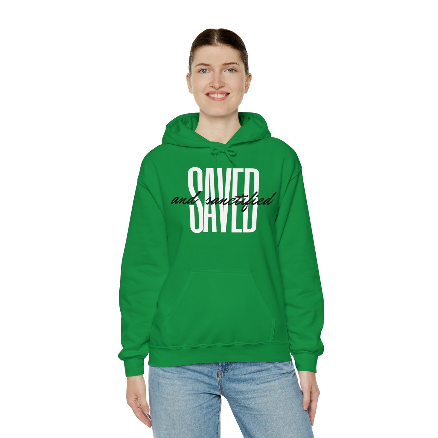 SAVED AND SANCTIFIED Unisex Heavy Blend™ Hooded Sweatshirt