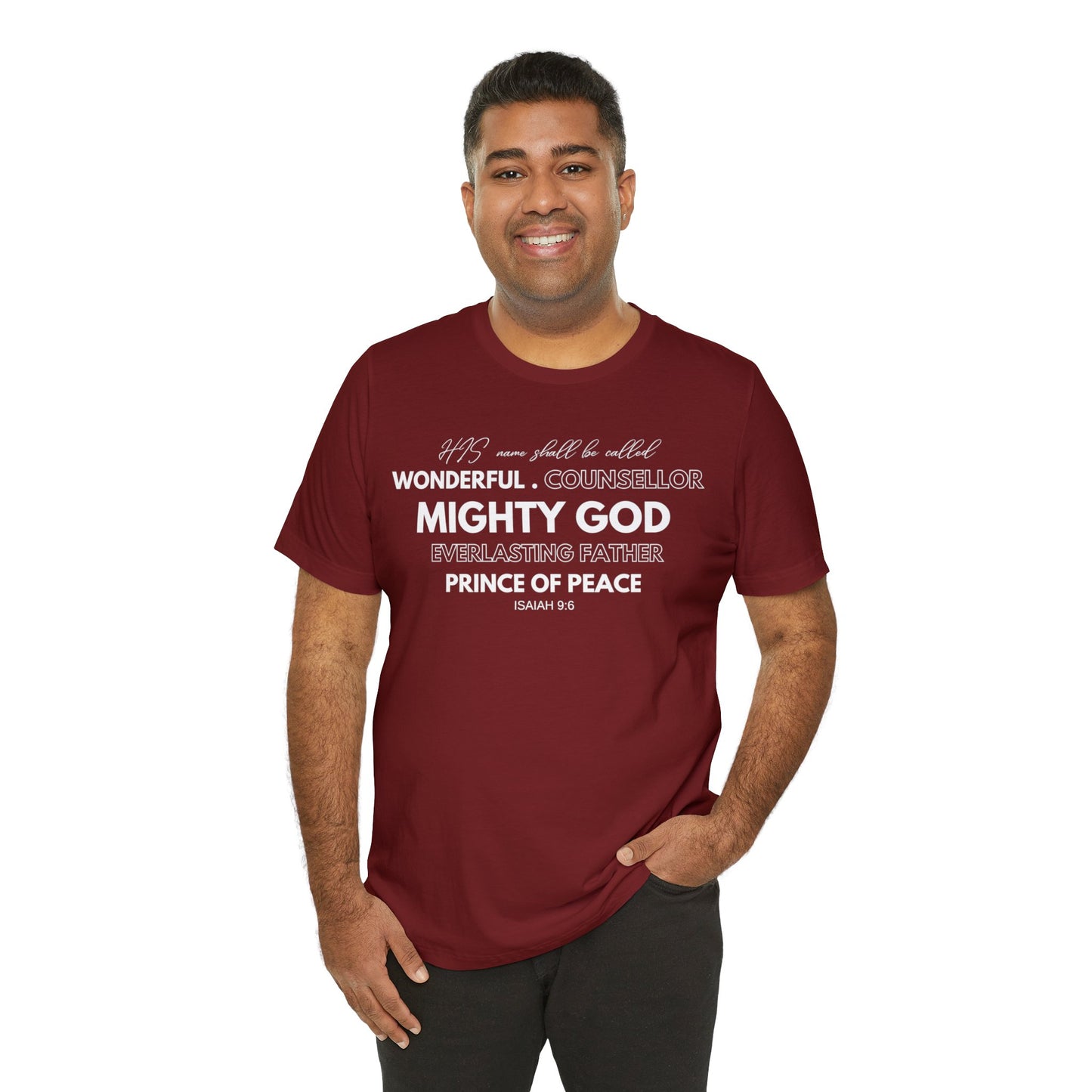 ISAIAH 9:6 Unisex Jersey Short Sleeve Tee
