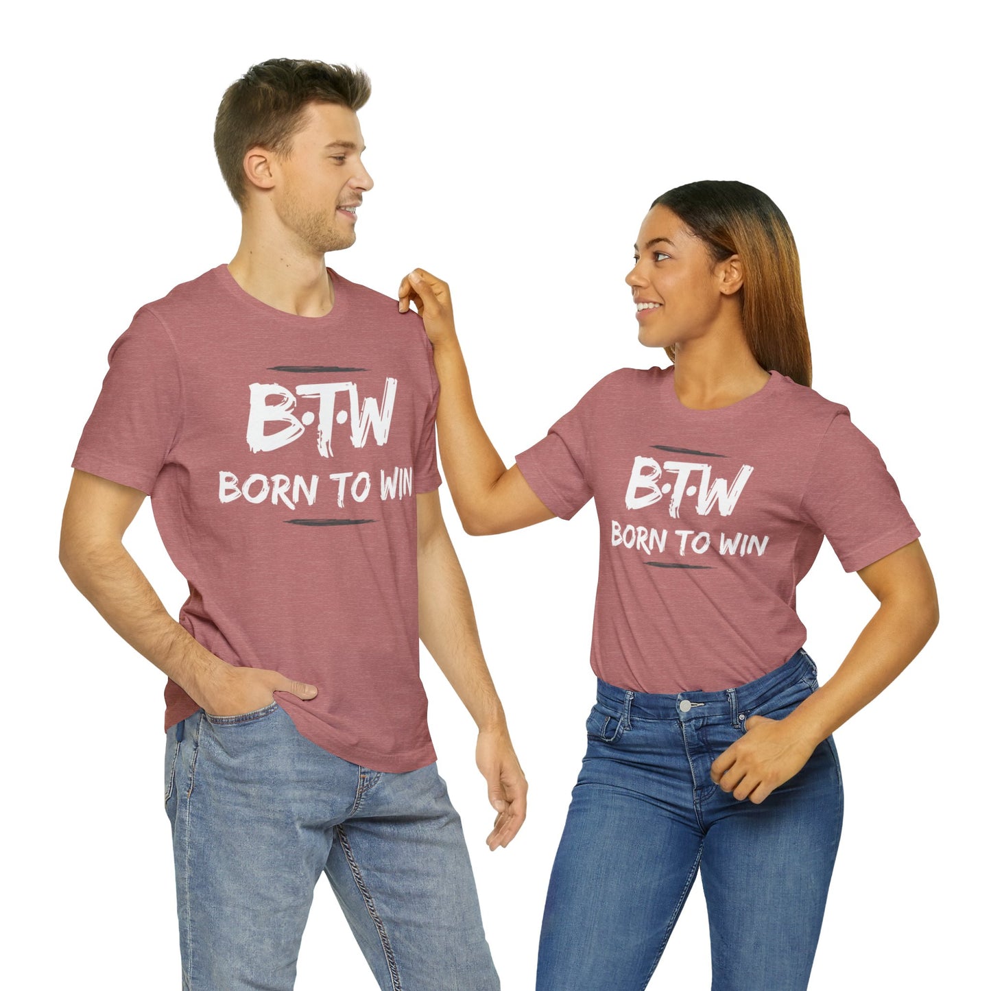 BORN TO WIN Unisex Jersey Short Sleeve Tee