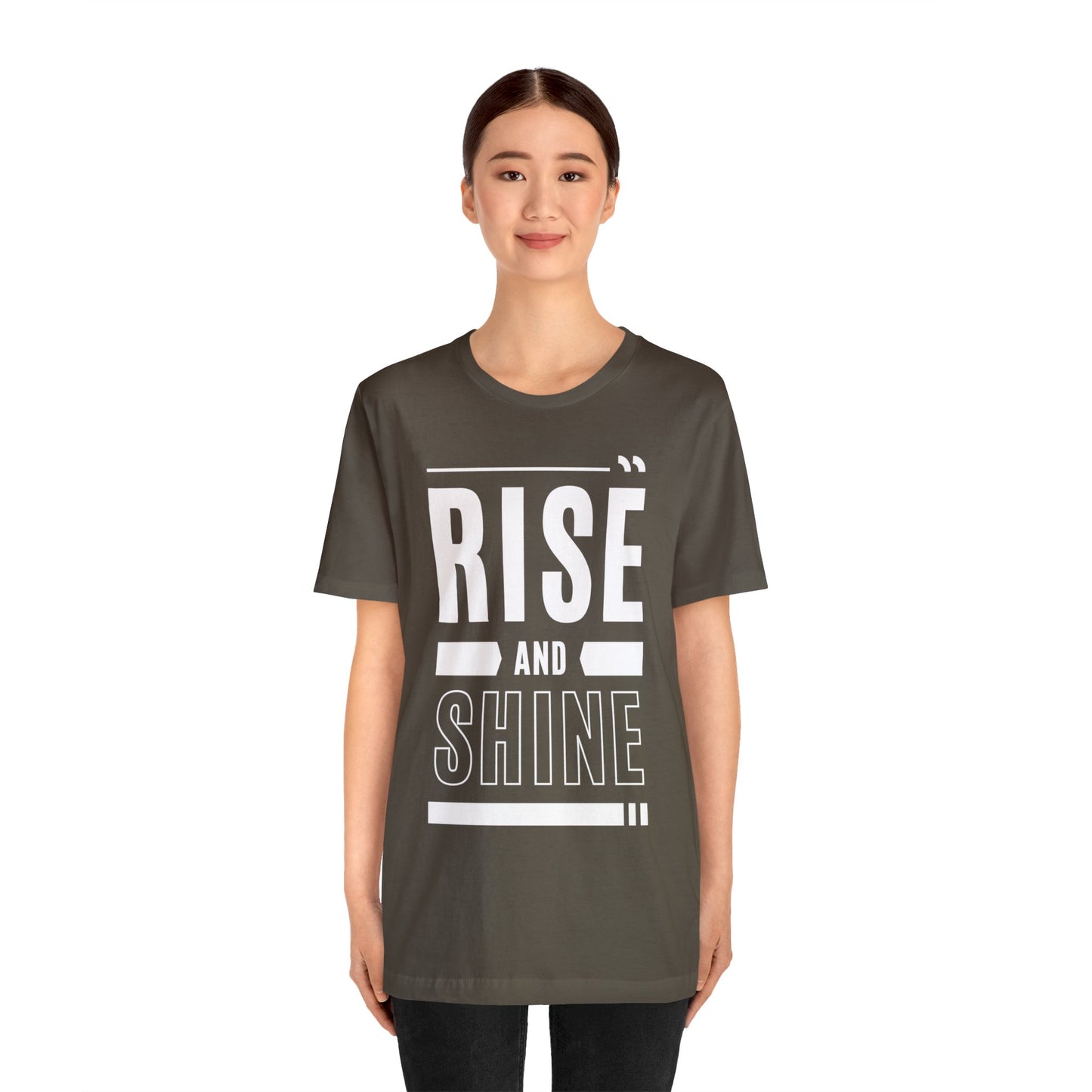 RISE AND SHINE Unisex Jersey Short Sleeve Tee