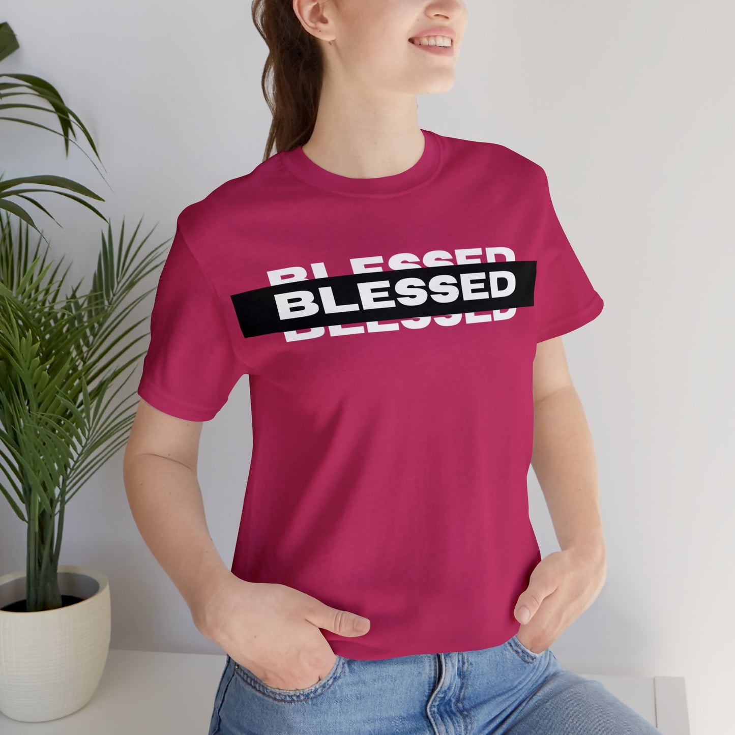 BLESSED Unisex Jersey Short Sleeve Tee