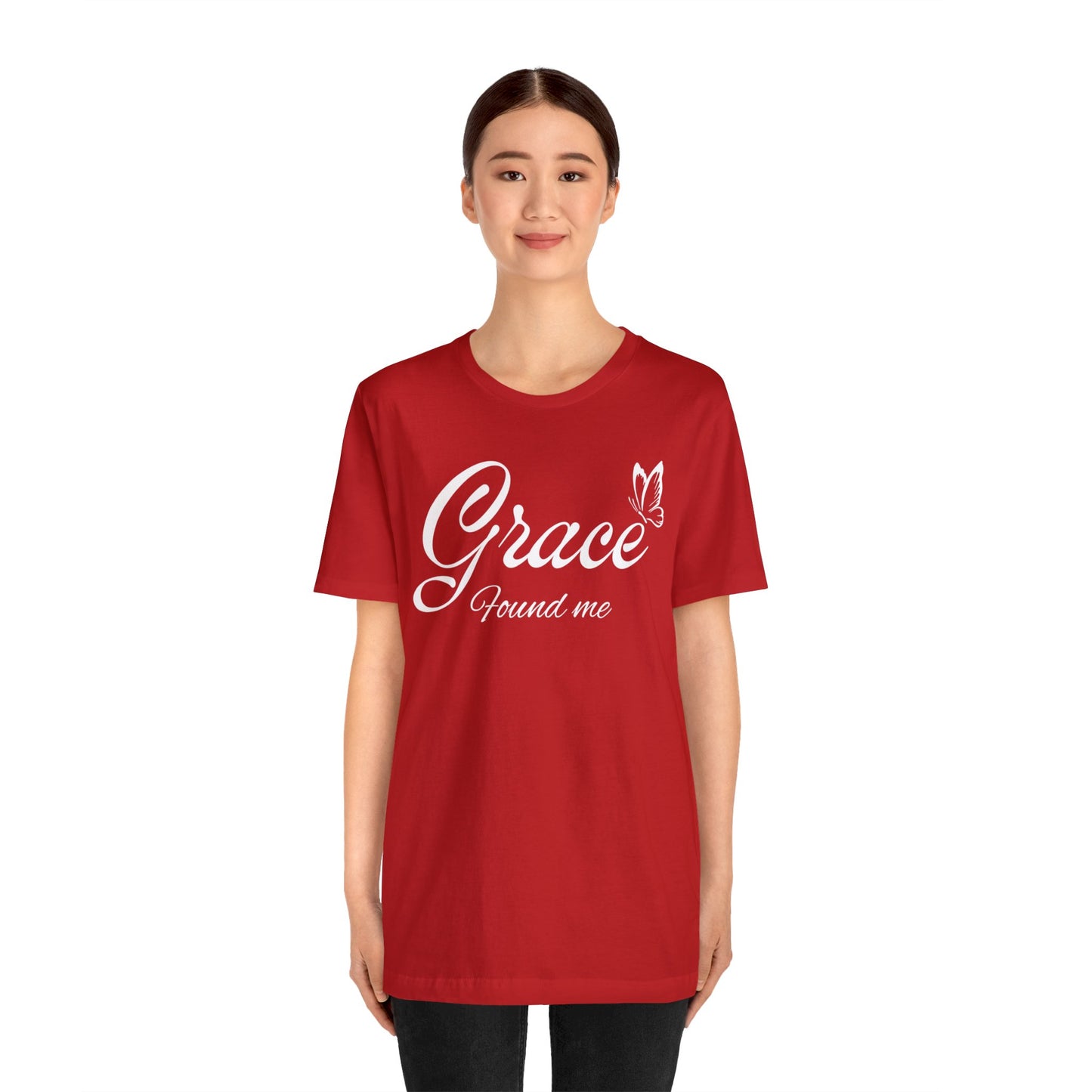 GRACE FOUND ME Unisex Jersey Short Sleeve Tee