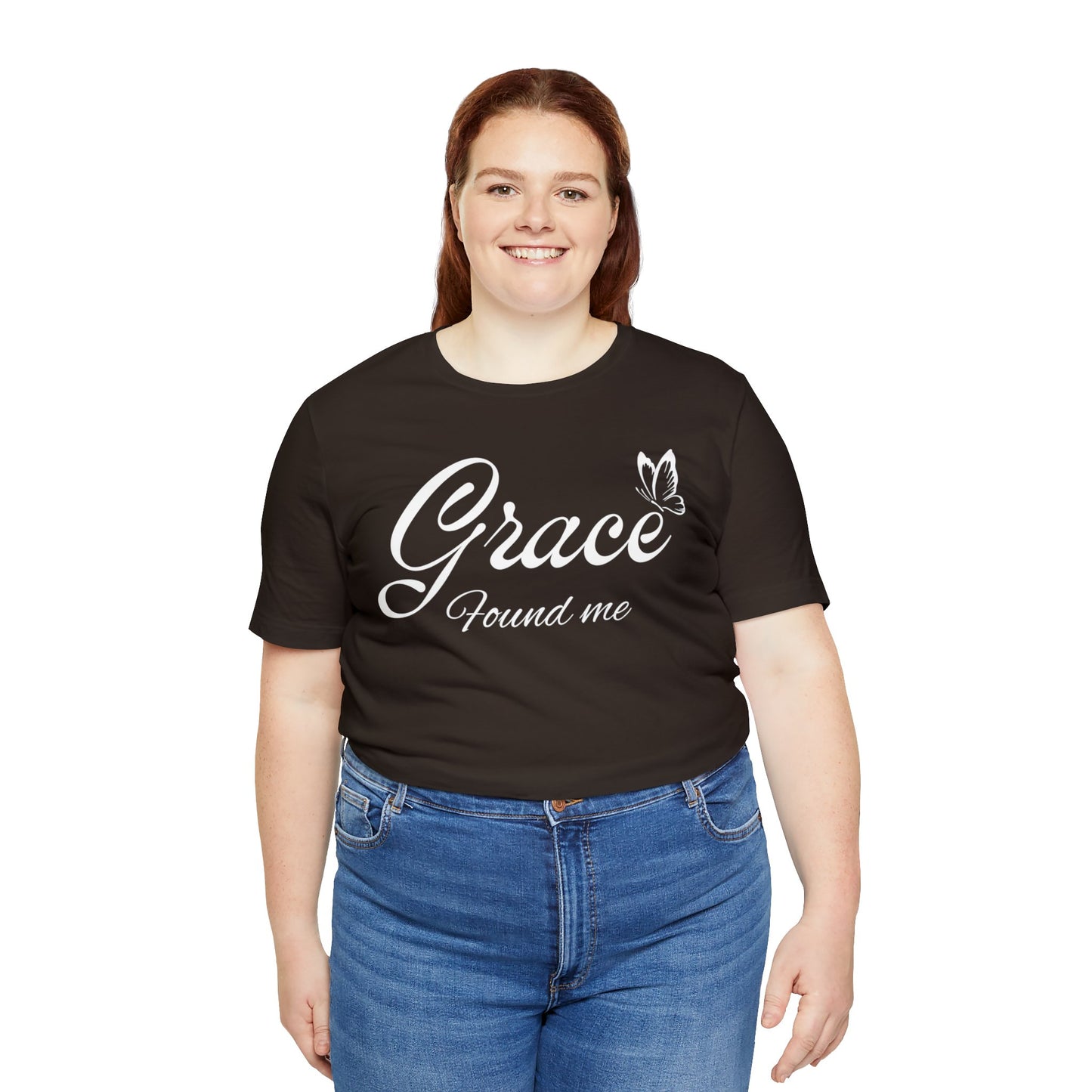 GRACE FOUND ME Unisex Jersey Short Sleeve Tee