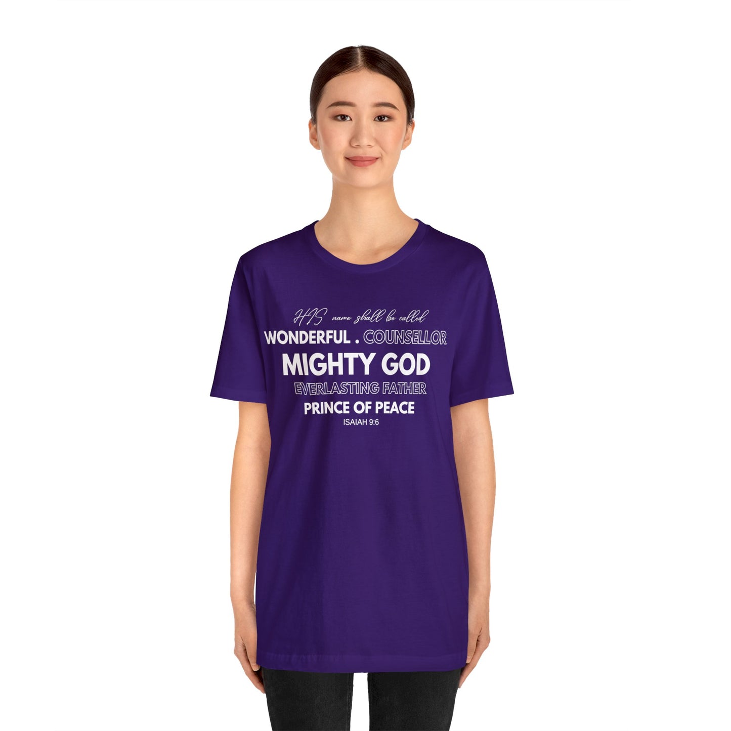 ISAIAH 9:6 Unisex Jersey Short Sleeve Tee